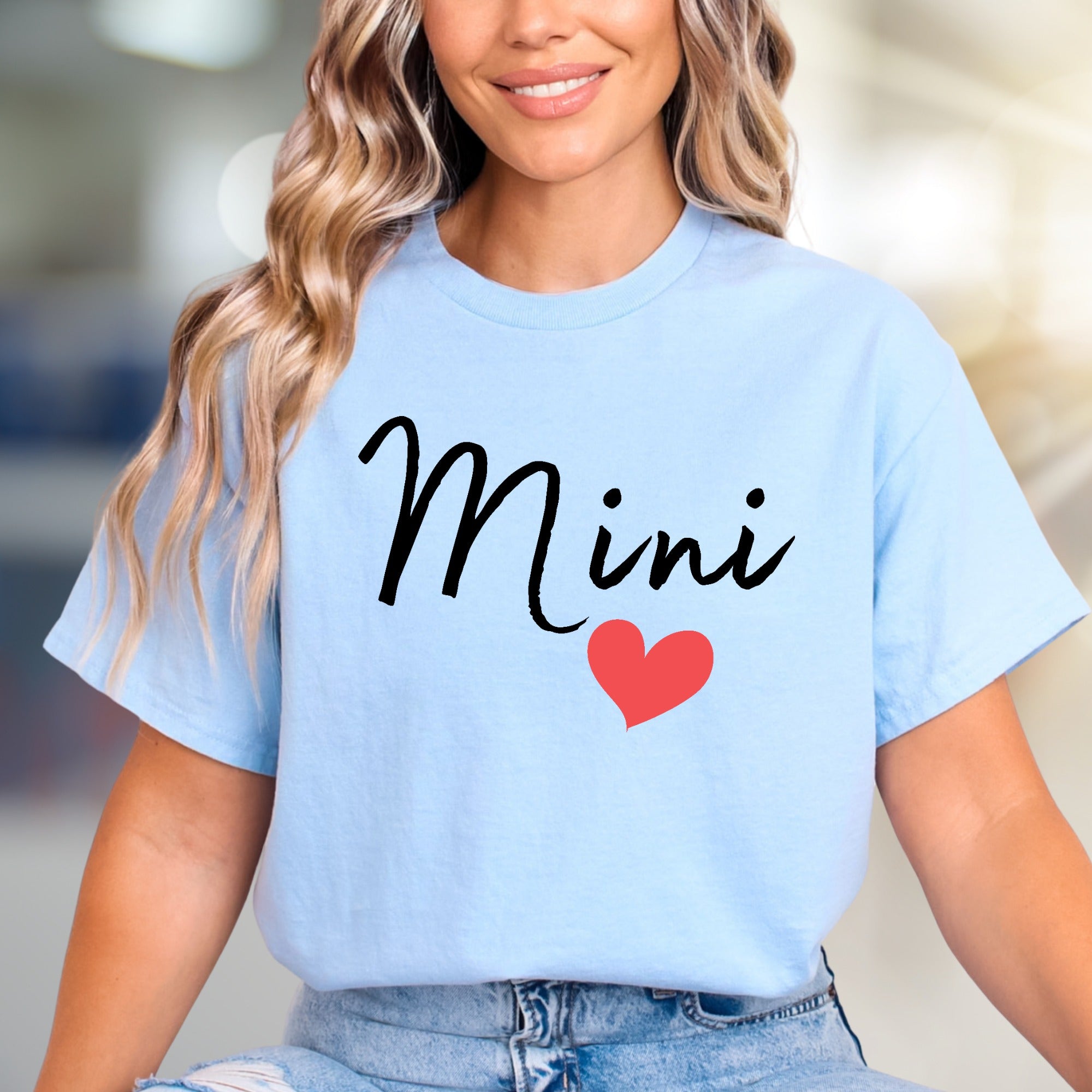 "Mini" Script Heart Graphic Tee, a Sweet Family Pick for Moms & Daughters