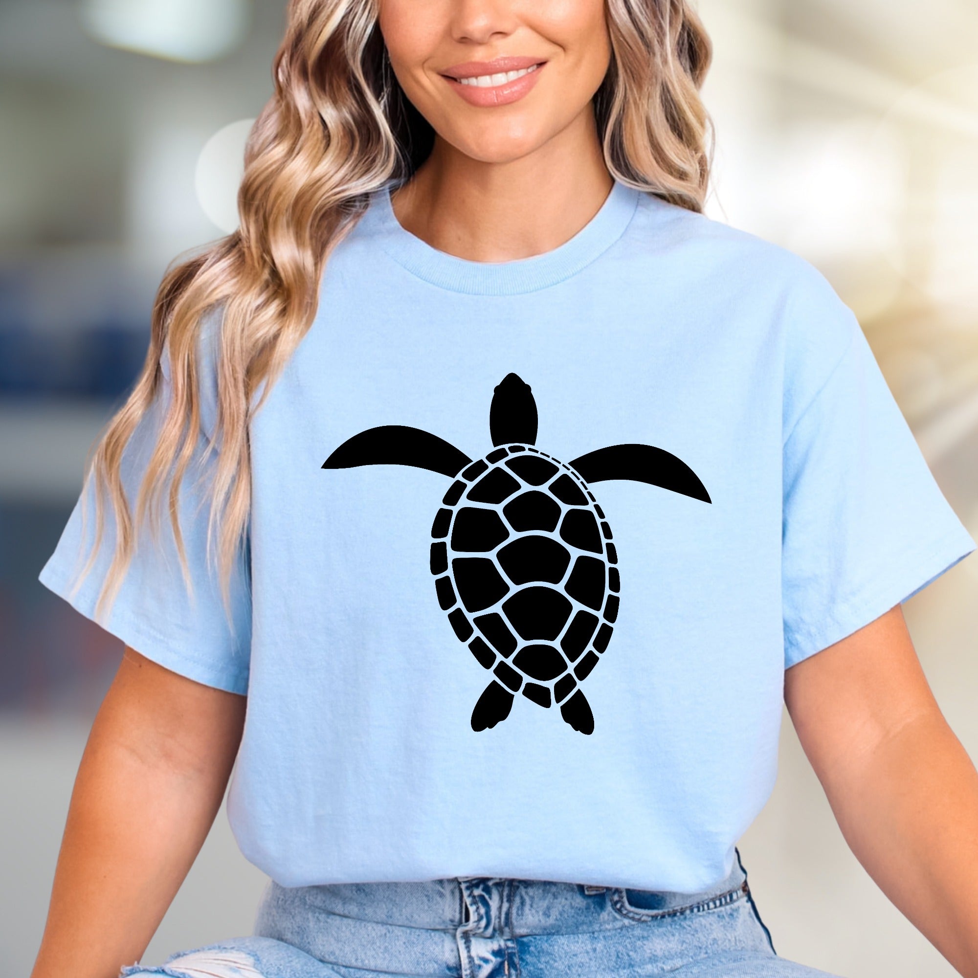 Minimalist Sea Turtle Graphic Tee, a Ocean-Inspired Pick for Nature Lovers