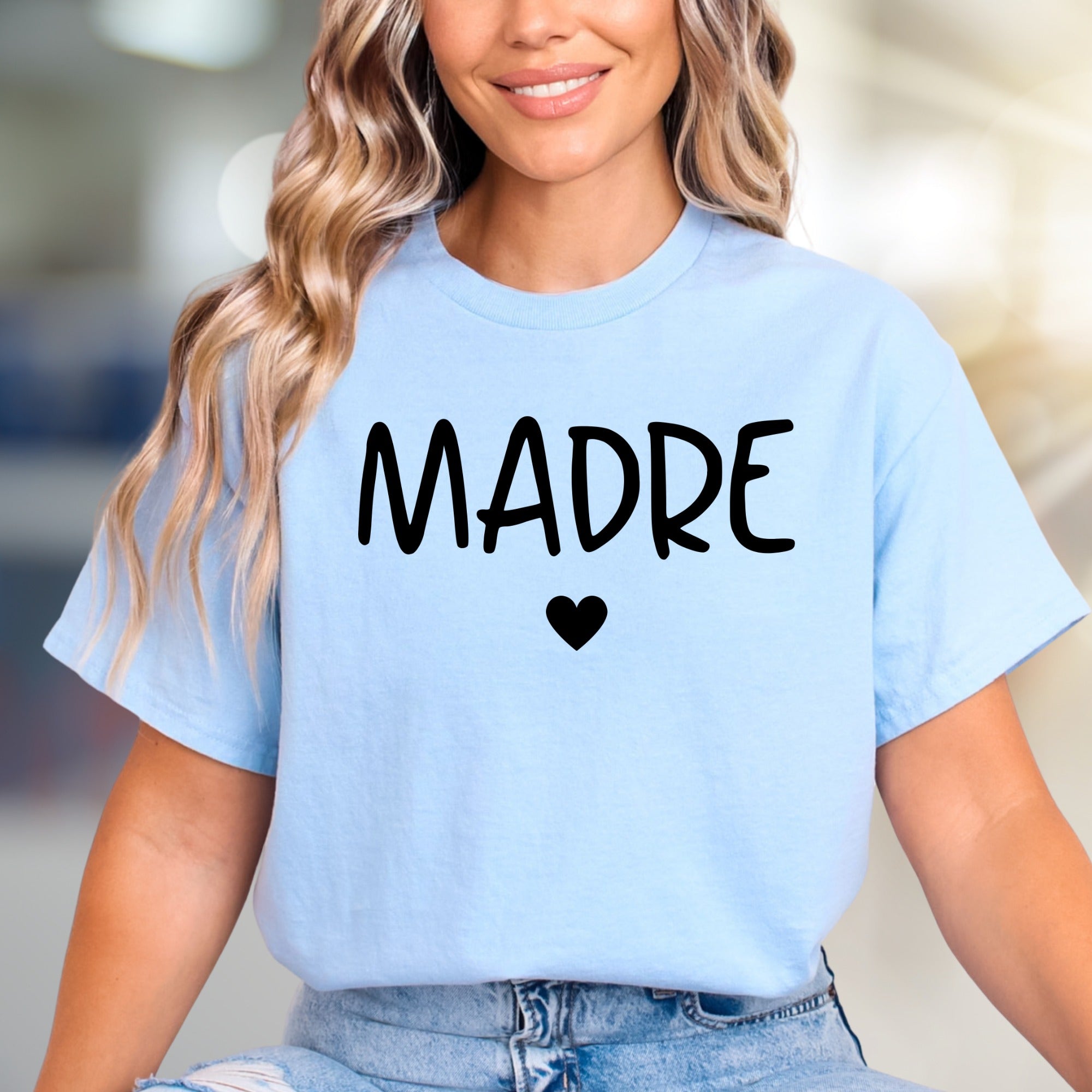 "MADRE" Heart Graphic Tee, A Loving Statement for Special Women