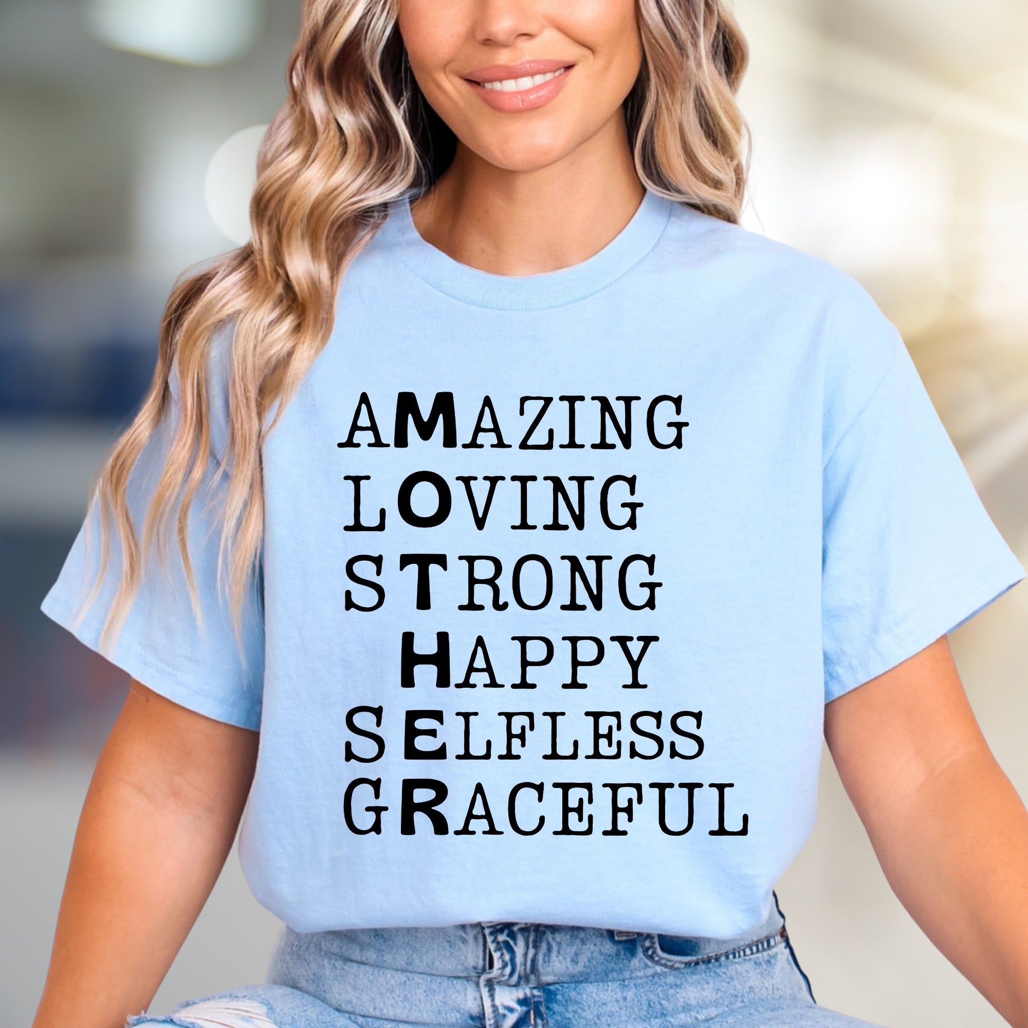 "MOTHER" Acronym Graphic Tee, a Heartfelt Pick for Everyday Wear