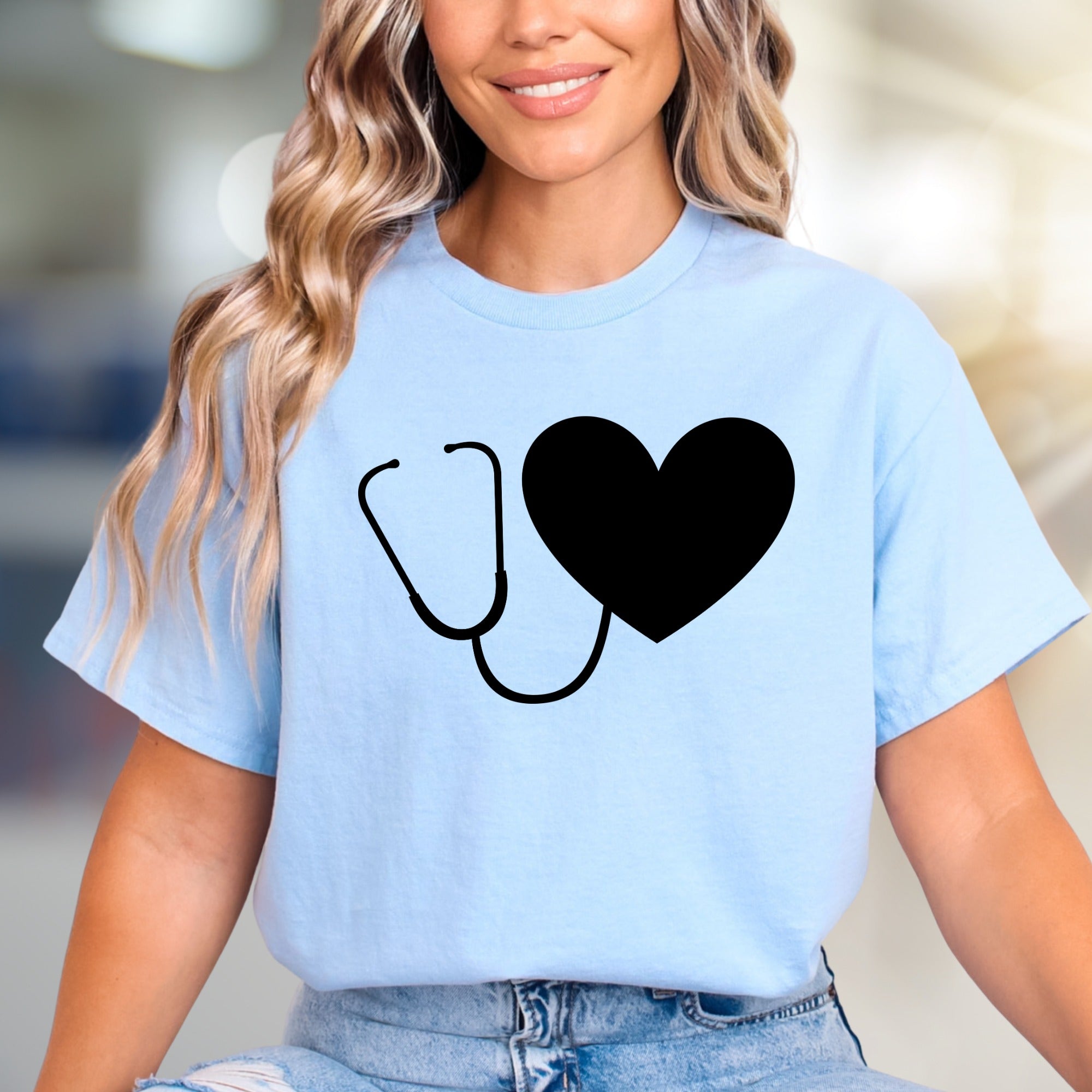 Heart Stethoscope | Medical Appreciation Graphic Tee, a Healthcare Hero Pick for Everyday Comfort