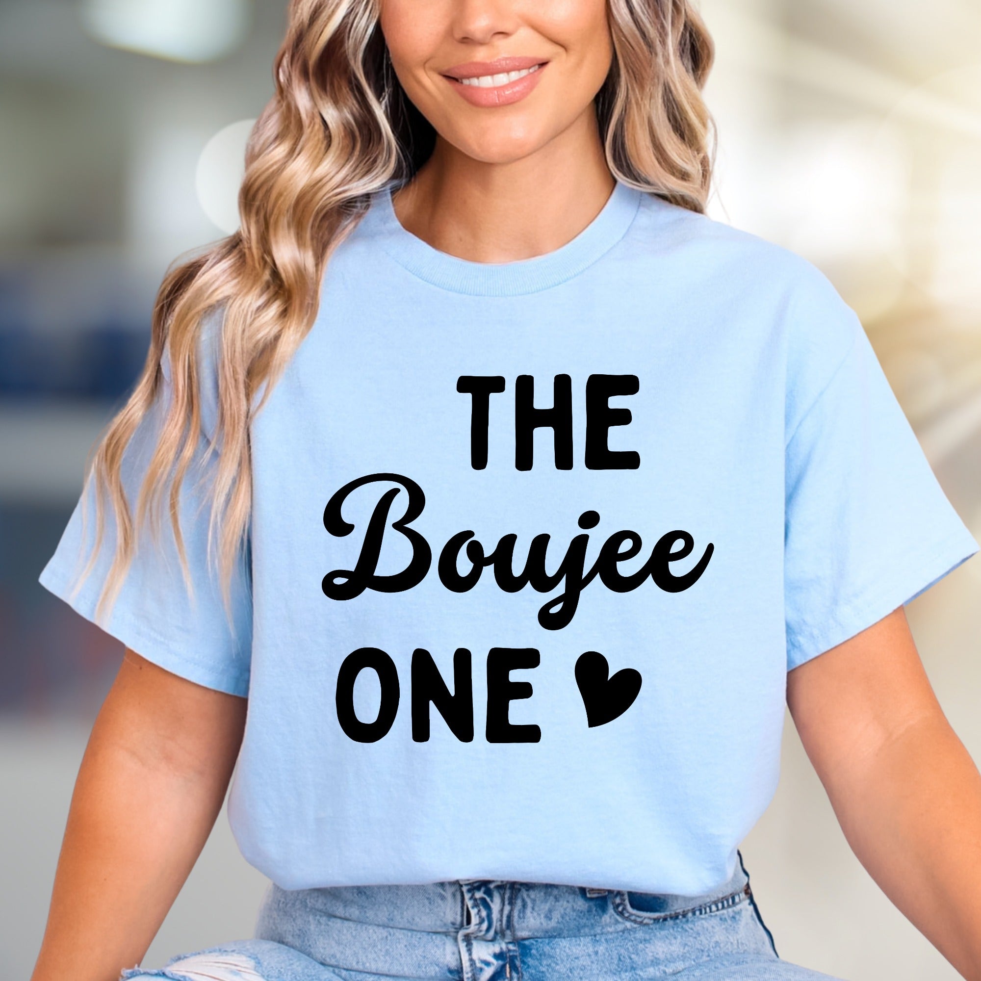 "THE Boujee ONE" Sassy Statement Graphic Tee, a Bold Pick for Modern Style