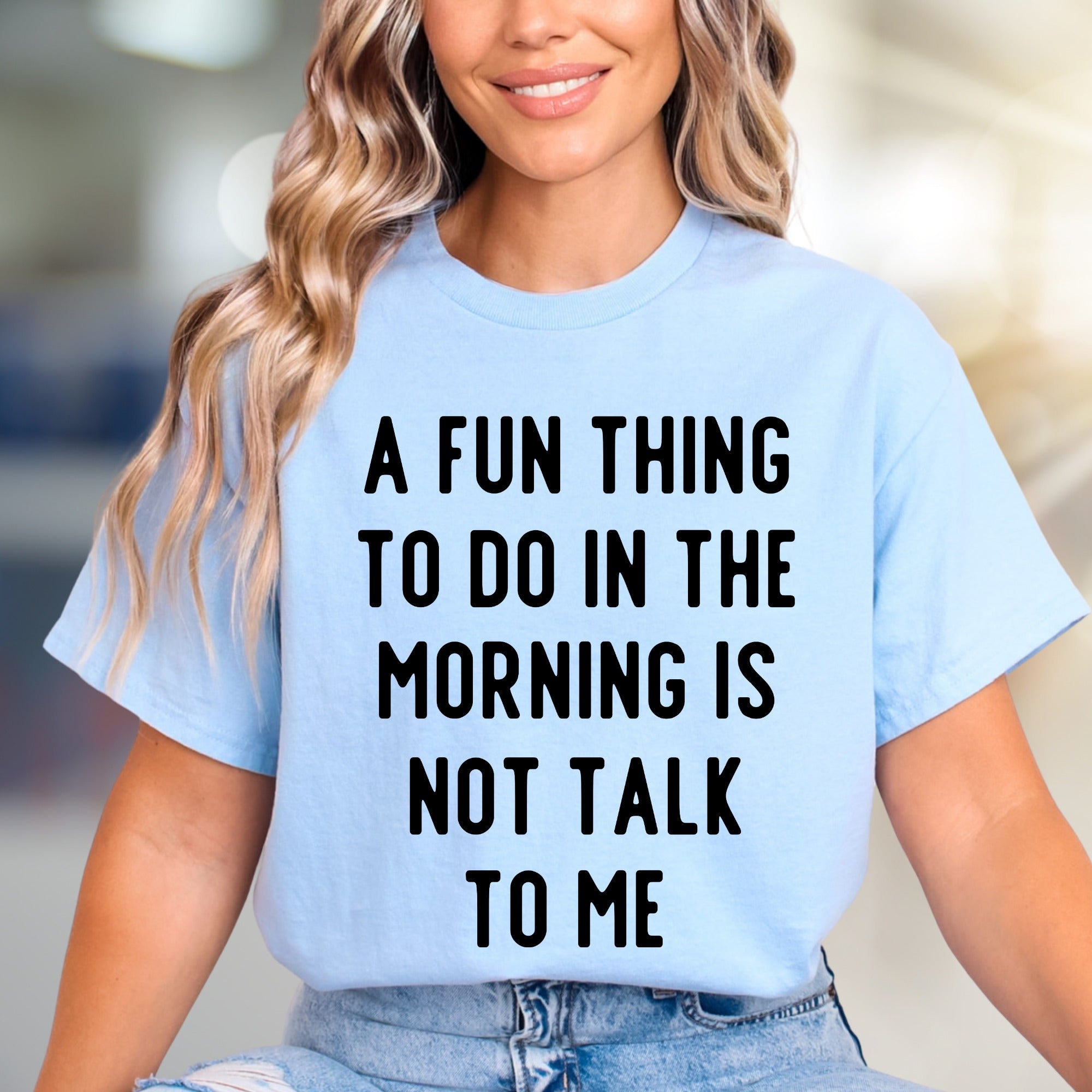 "DON'T TALK TO ME" Funny Morning Person T-Shirt, a Humorous Tee for Introverts