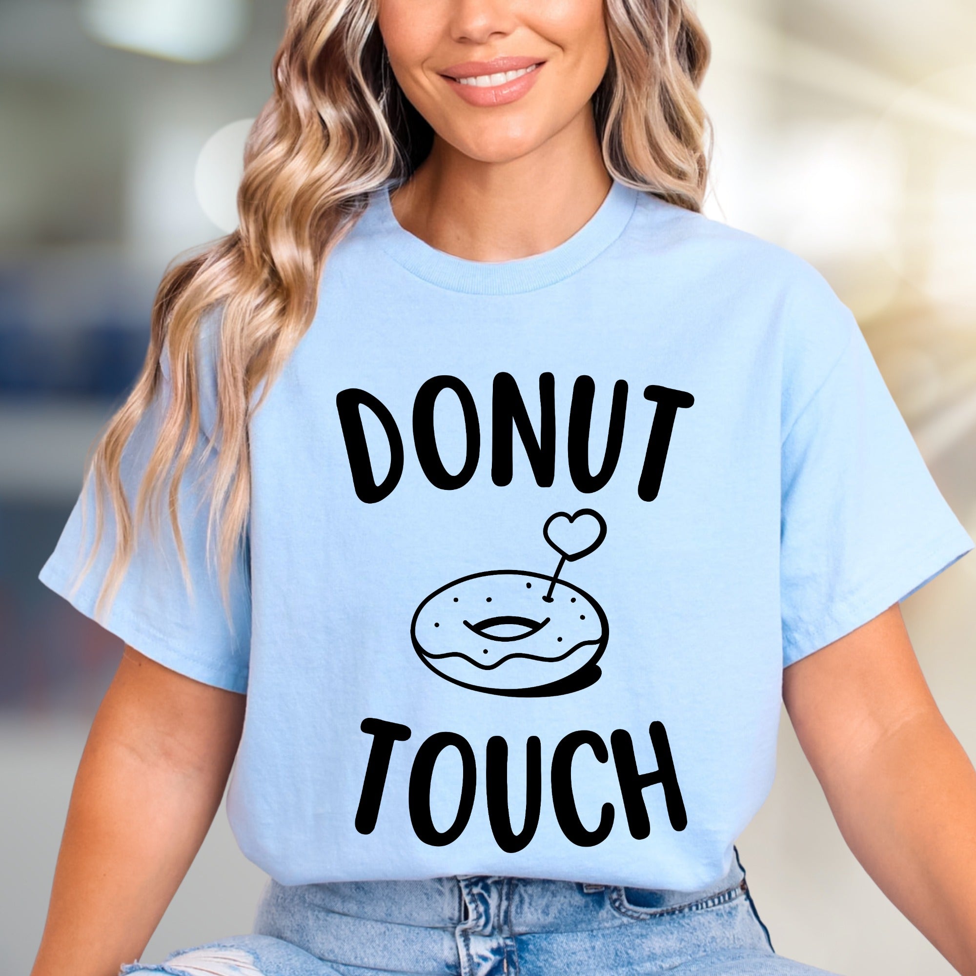 "Donut Touch" Donut Lover Graphic Tee, a Playful Pick for Foodies