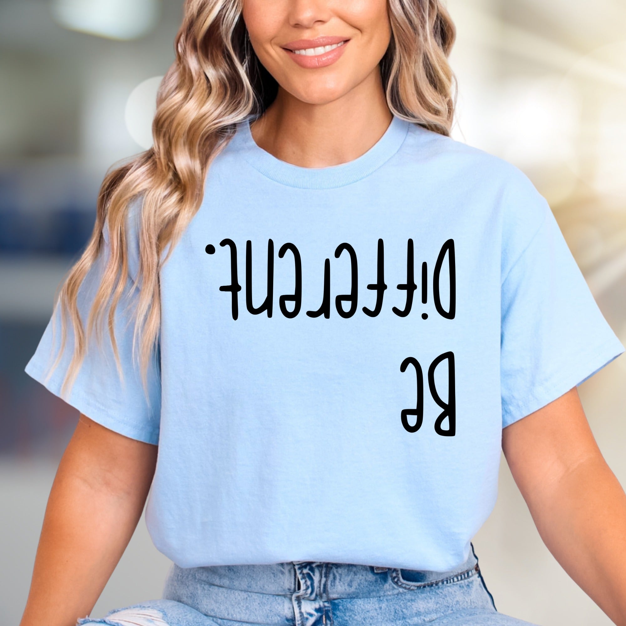 "Be Different." Unique Wordplay Graphic Tee, a Bold Statement Pick for Individuals
