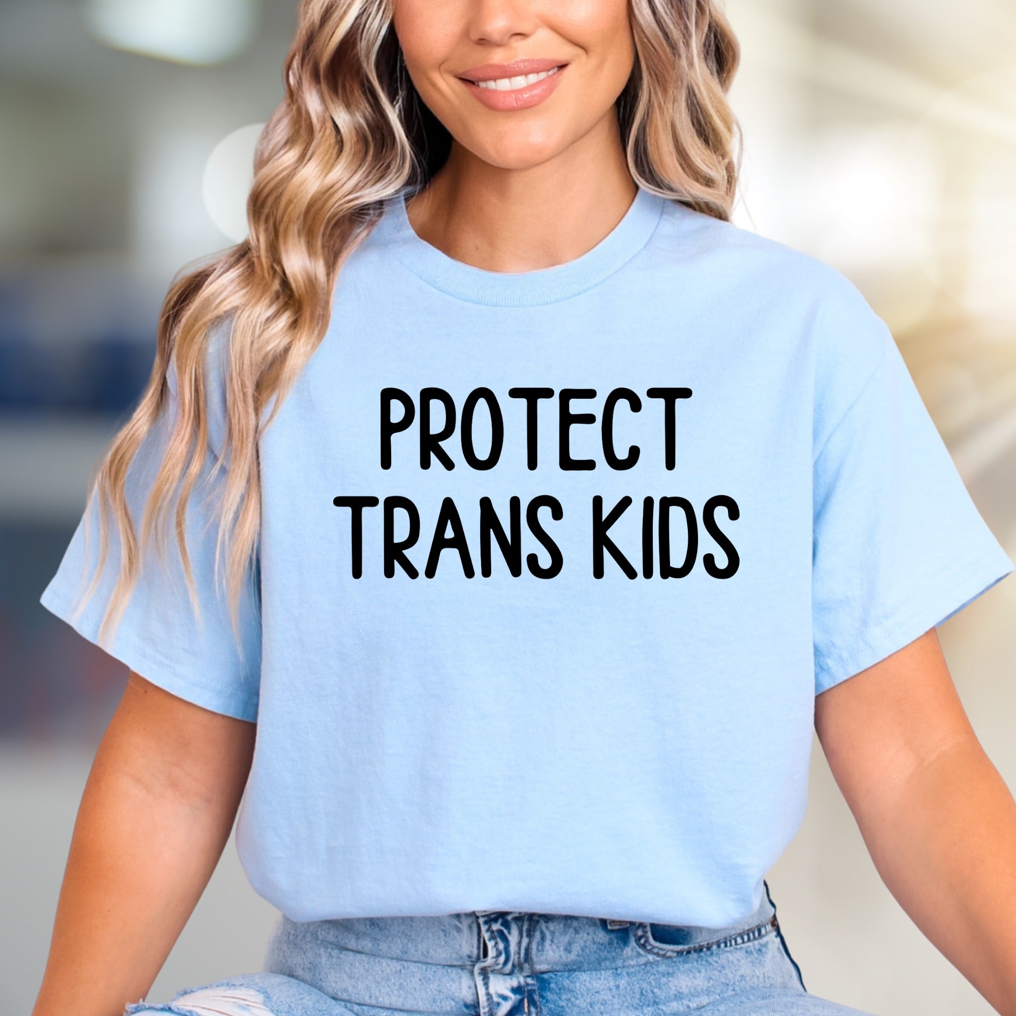 "PROTECT TRANS KIDS" Human Rights Graphic Tee, a Statement Pick for Advocates