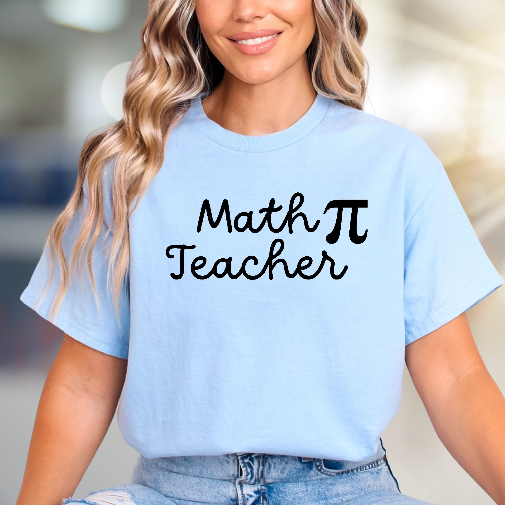 "Math Pi Teacher" Funny Educator Graphic Tee, a Witty School Pick for Teachers