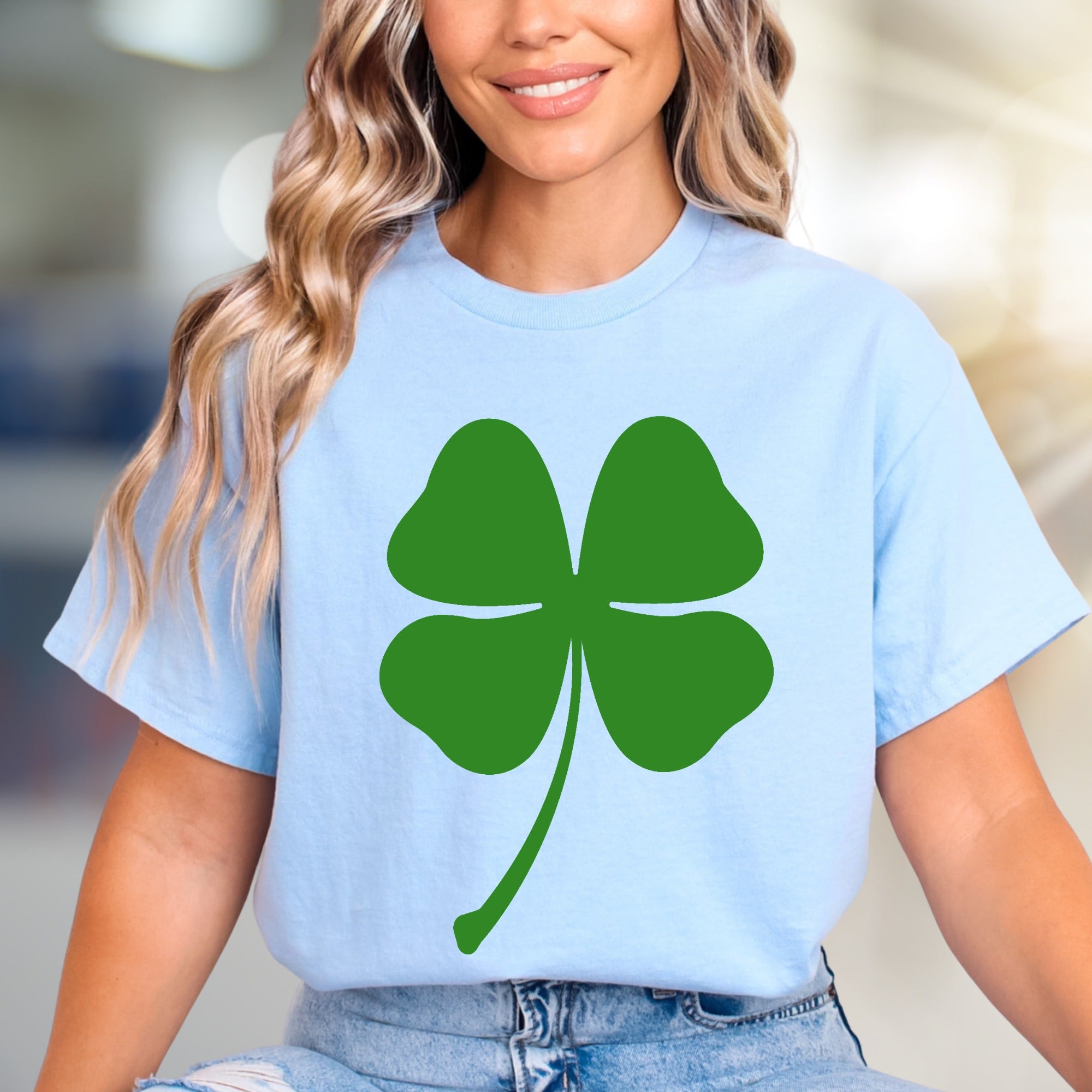 Four Leaf Clover Lucky Charm Graphic Tee, a St. Patrick's Day Pick for Everyone