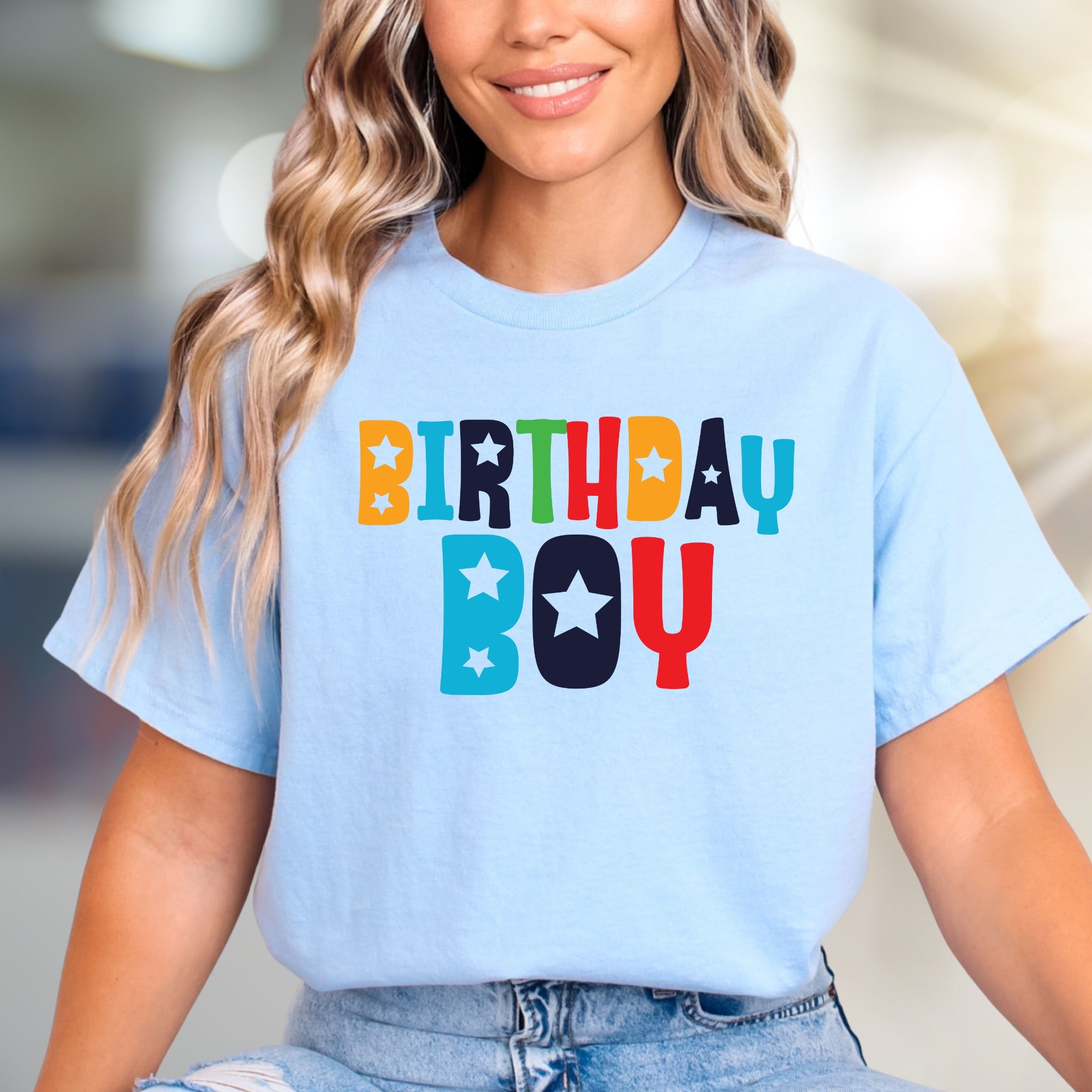 "BIRTHDAY BOY" Celebration Graphic Tee, a Fun Niche Pick for Party-Goers