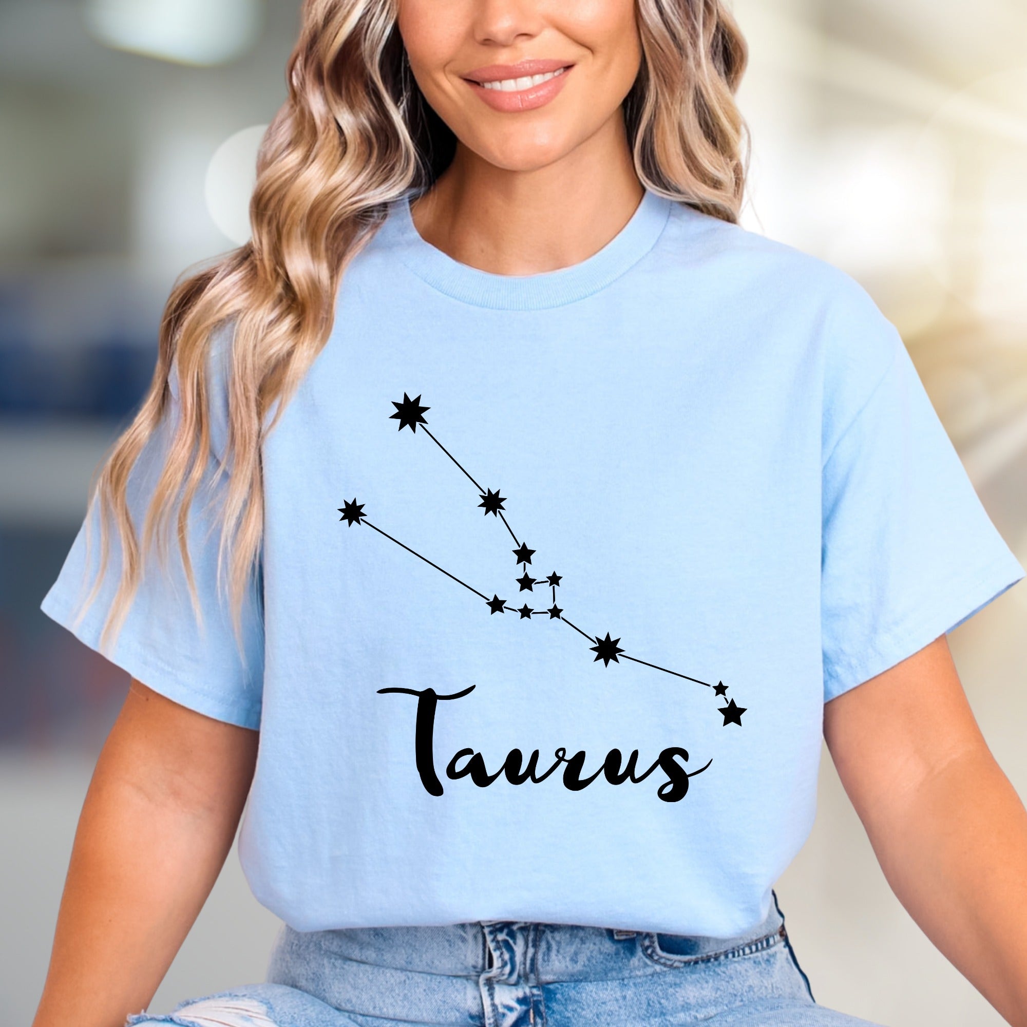 Taurus Zodiac Constellation Graphic Tee, a Celestial Pick for Astrology Lovers