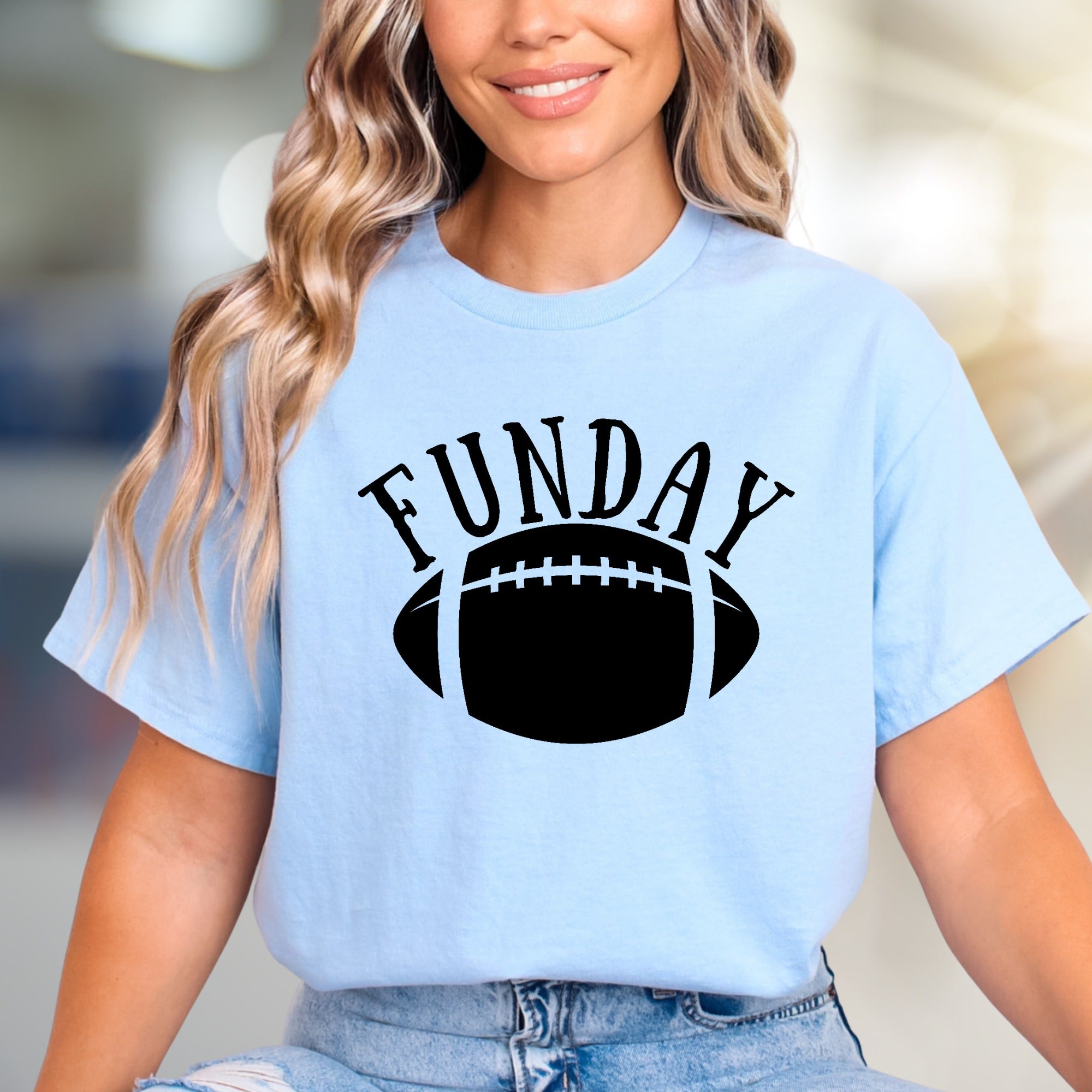 "FUNDAY" Football Graphic Tee, a Game Day Pick for Sports Fans