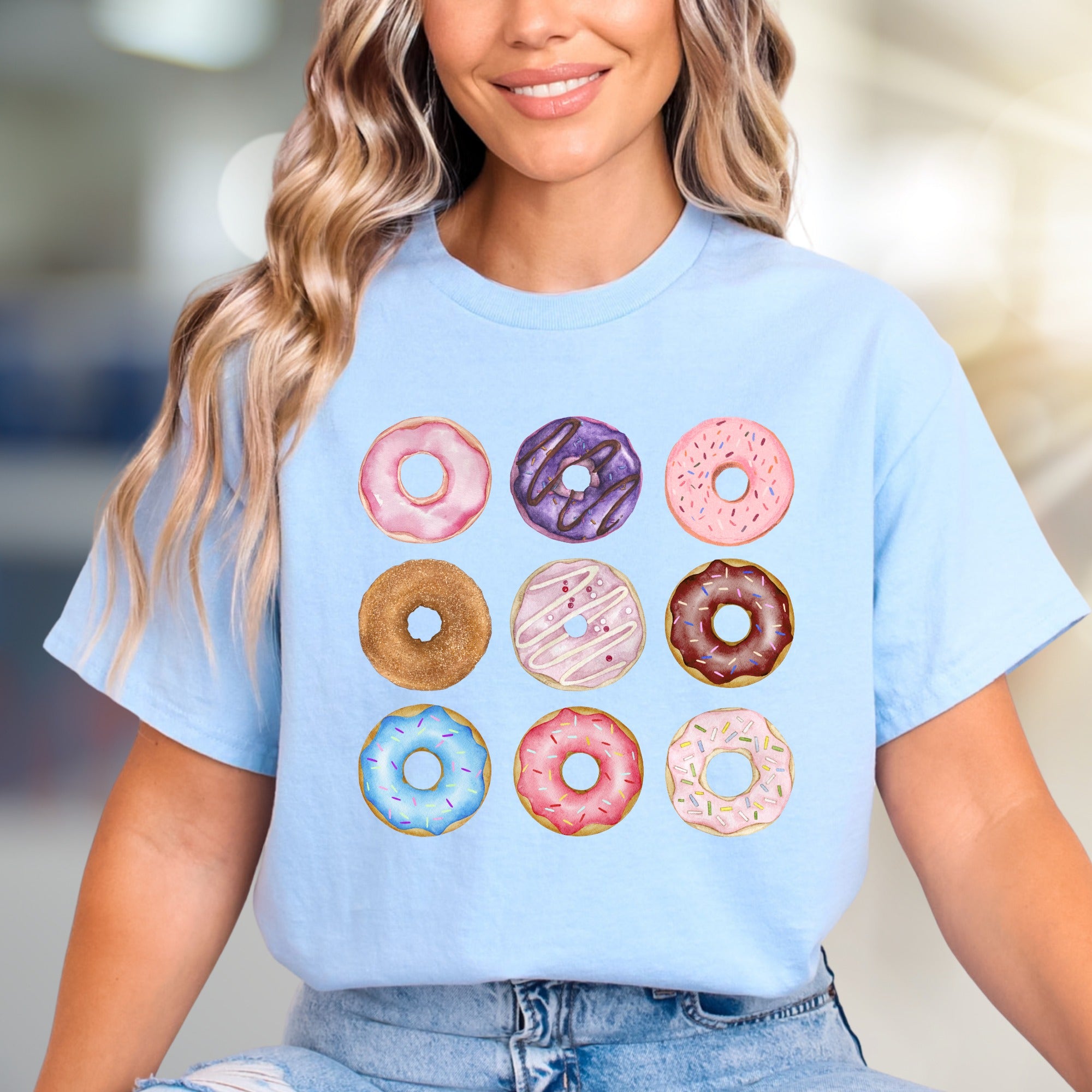 Donut Delights Dessert Graphic Tee, a Sweet Treat for Foodies