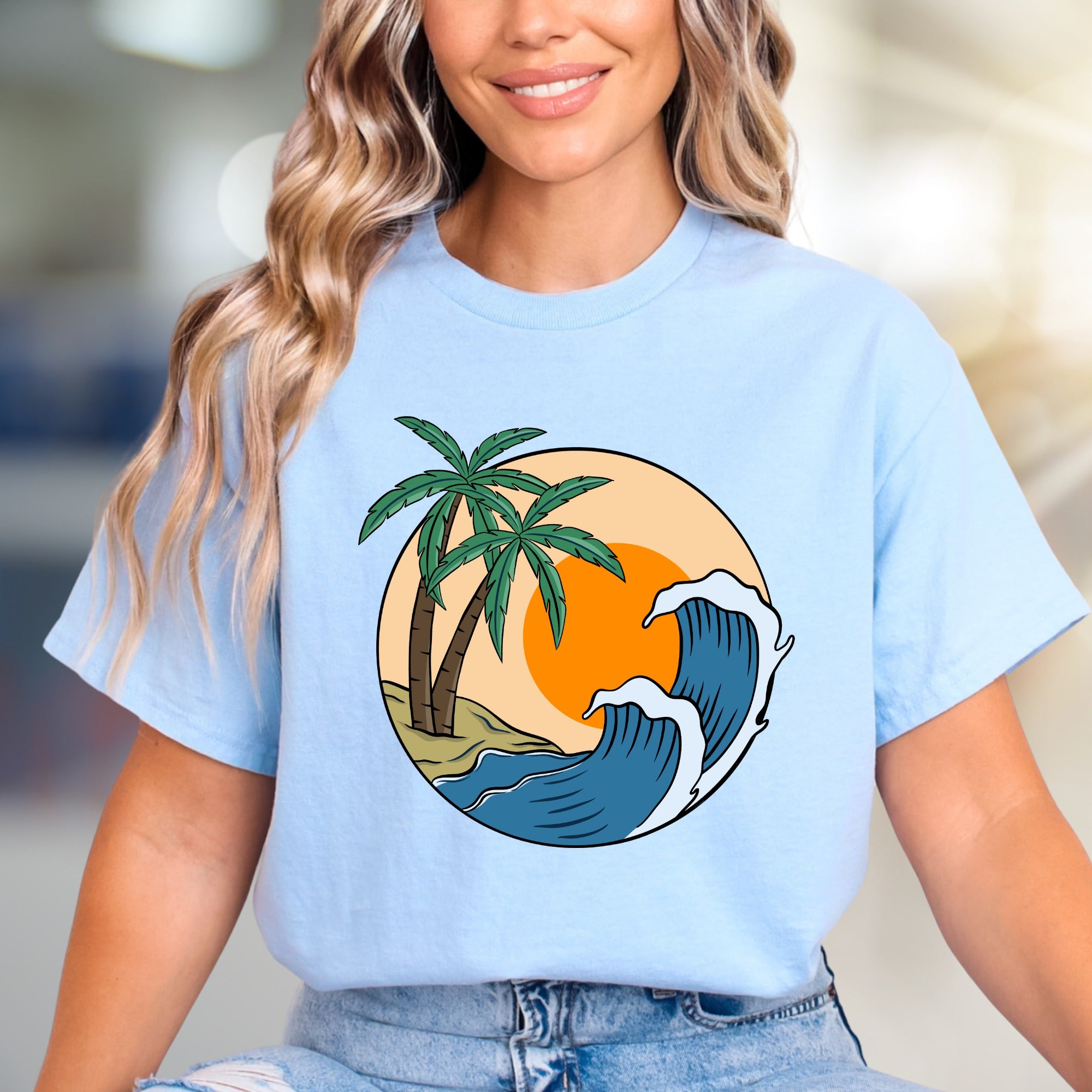 Coastal Escape Graphic Tee, a Beach Lover's Pick for Everyday Style
