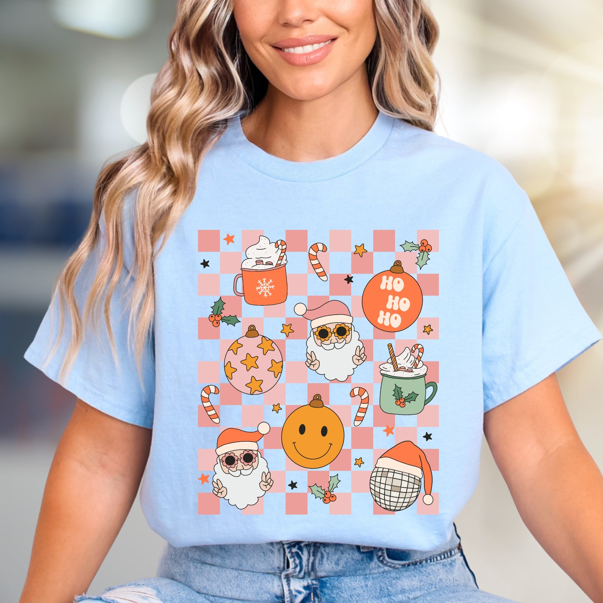 Ho Ho Ho Cheerful Christmas Graphic Tee, a Mirthful Holiday Pick for Everyone