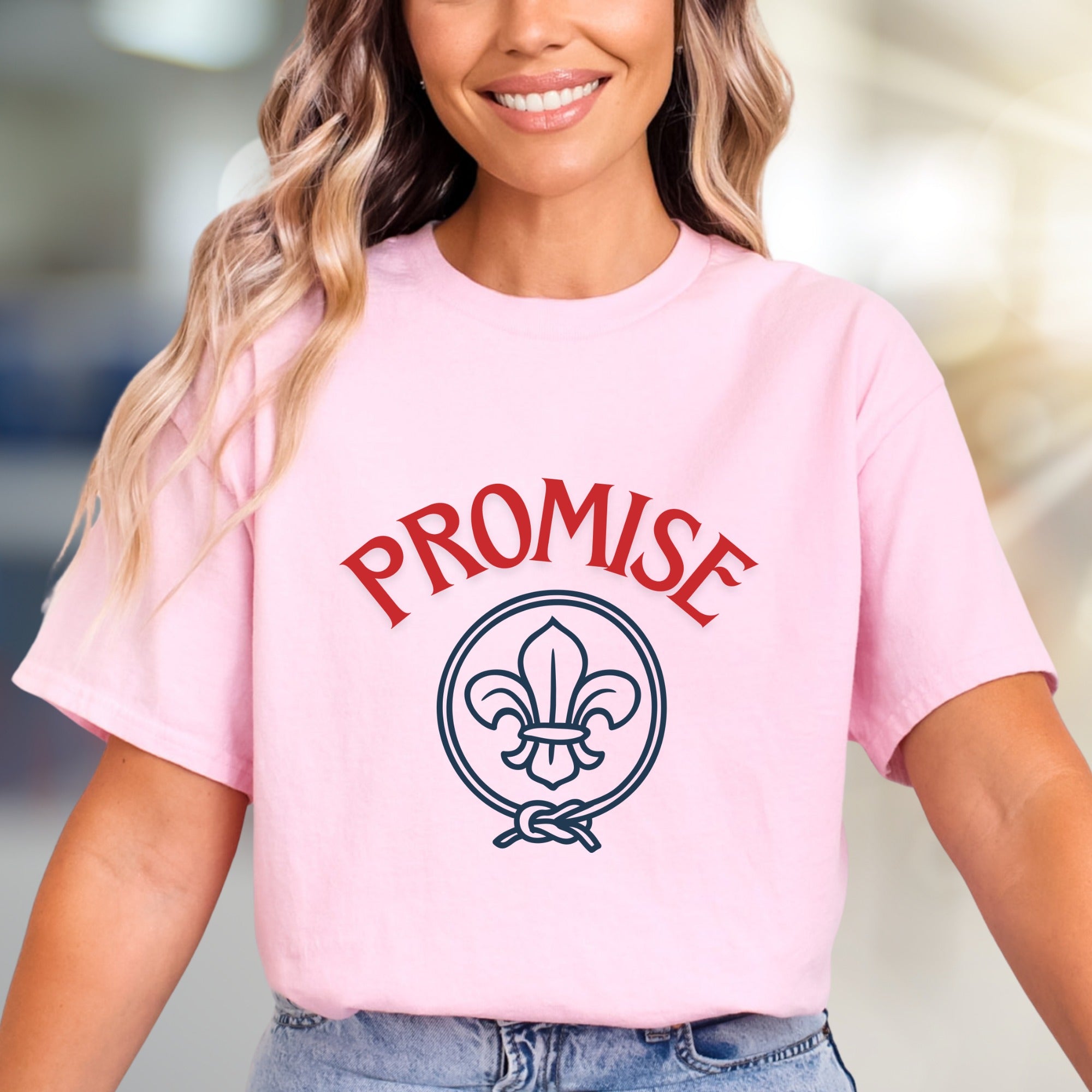 Promise Fleur De Lis Graphic Tee, a Symbolic Pick for Everyday Wear