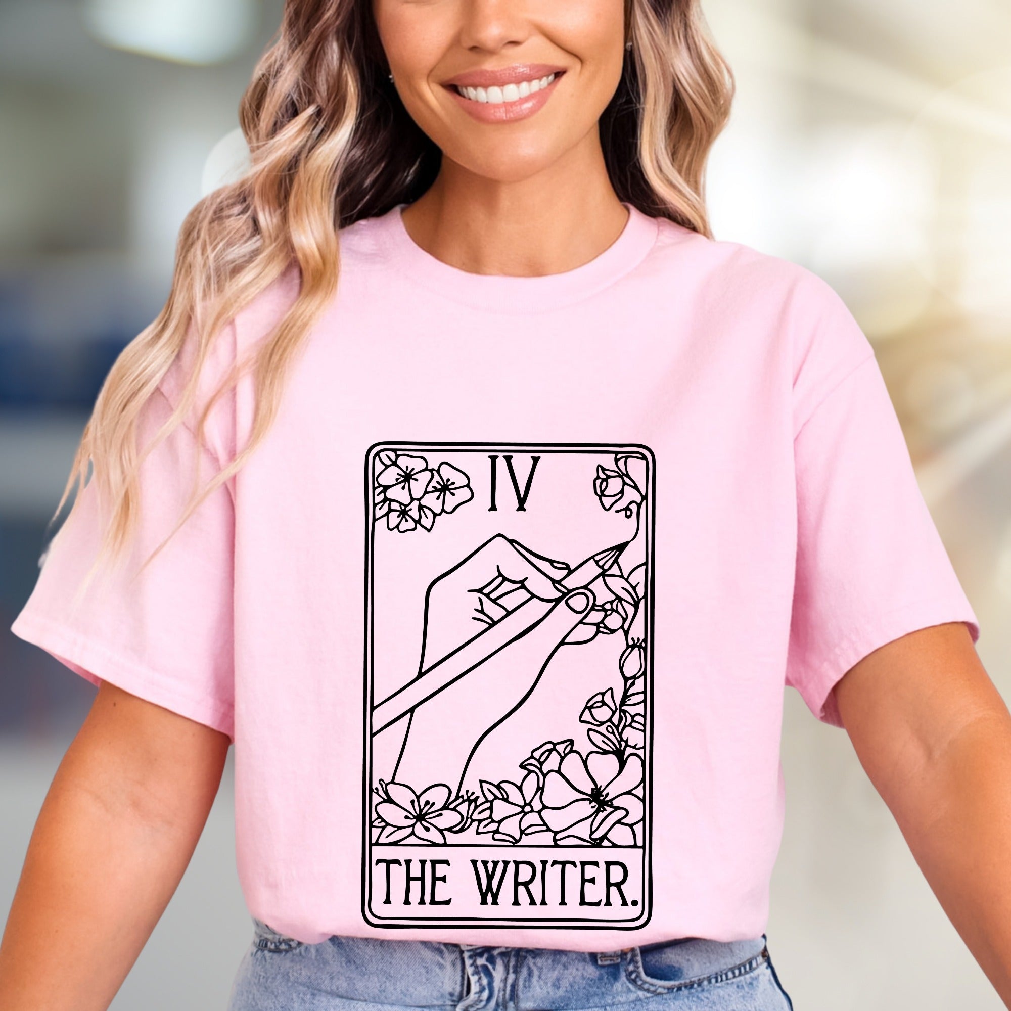 "THE WRITER." Tarot Card Graphic Tee, A Creative Soul's Statement Piece