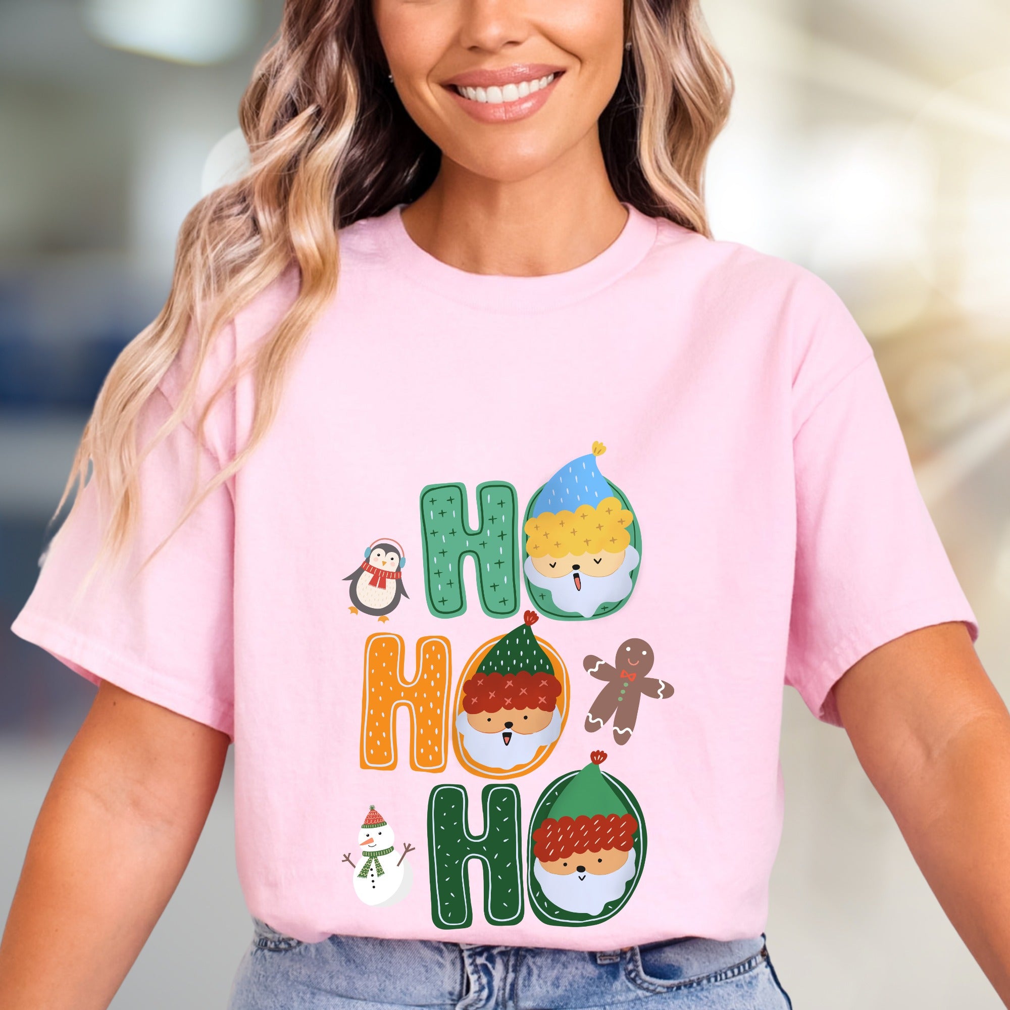 Ho Ho Ho Winter Holiday Graphic Tee, a Festive Christmas Pick for Everyone