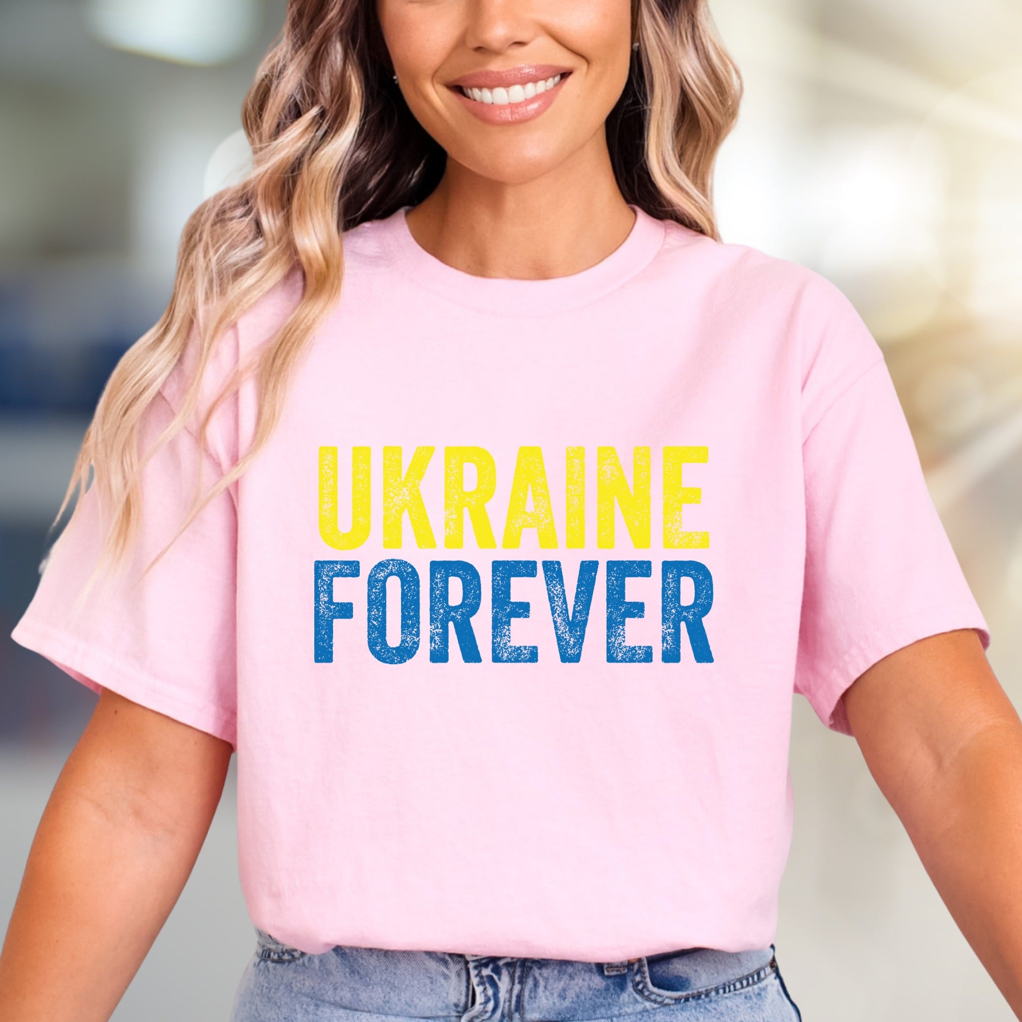 "Ukraine Forever" Patriotic Graphic Tee, a Statement Pick for Supporters