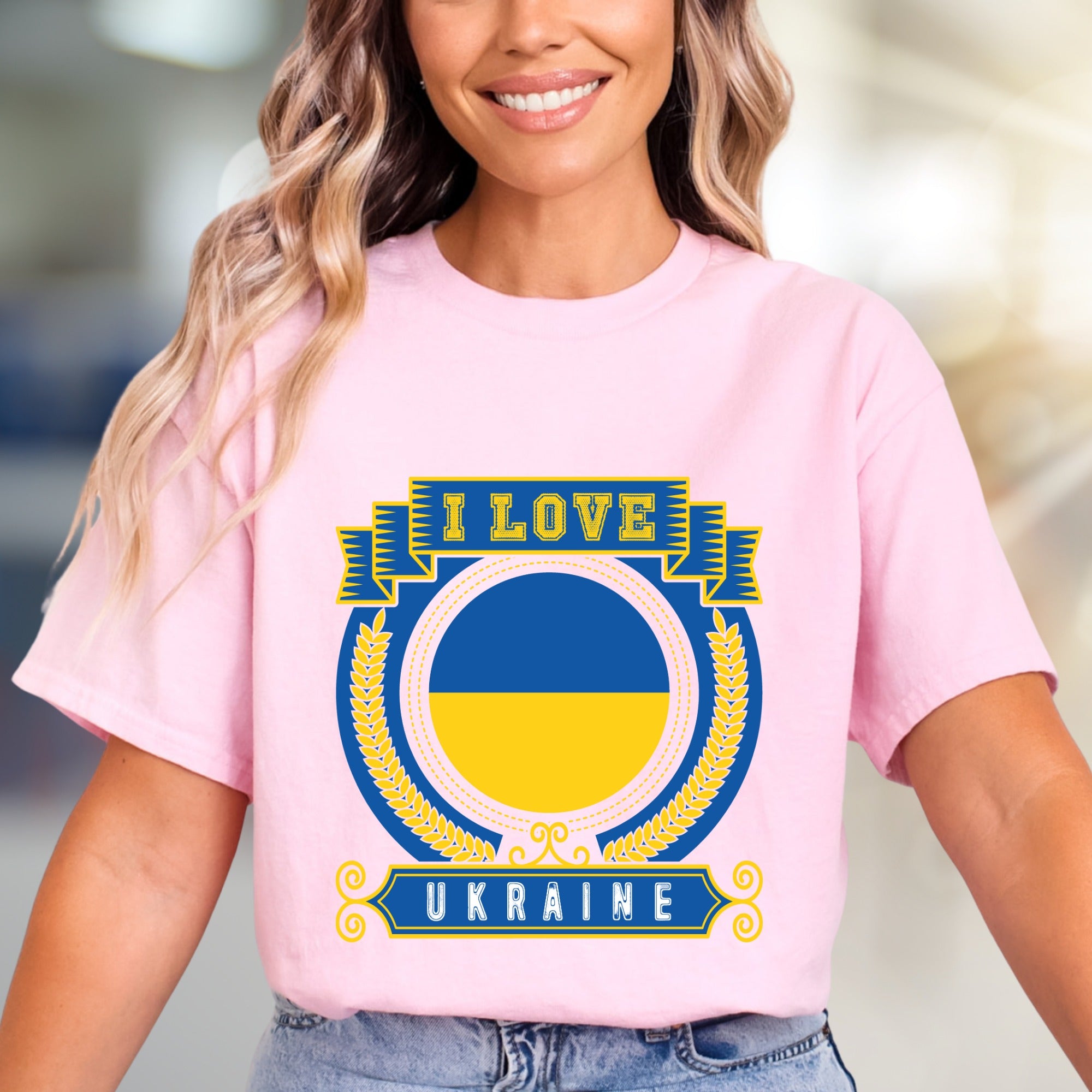 "I Love Ukraine" Patriot Flag Graphic Tee, a Heritage Pick for Supporters