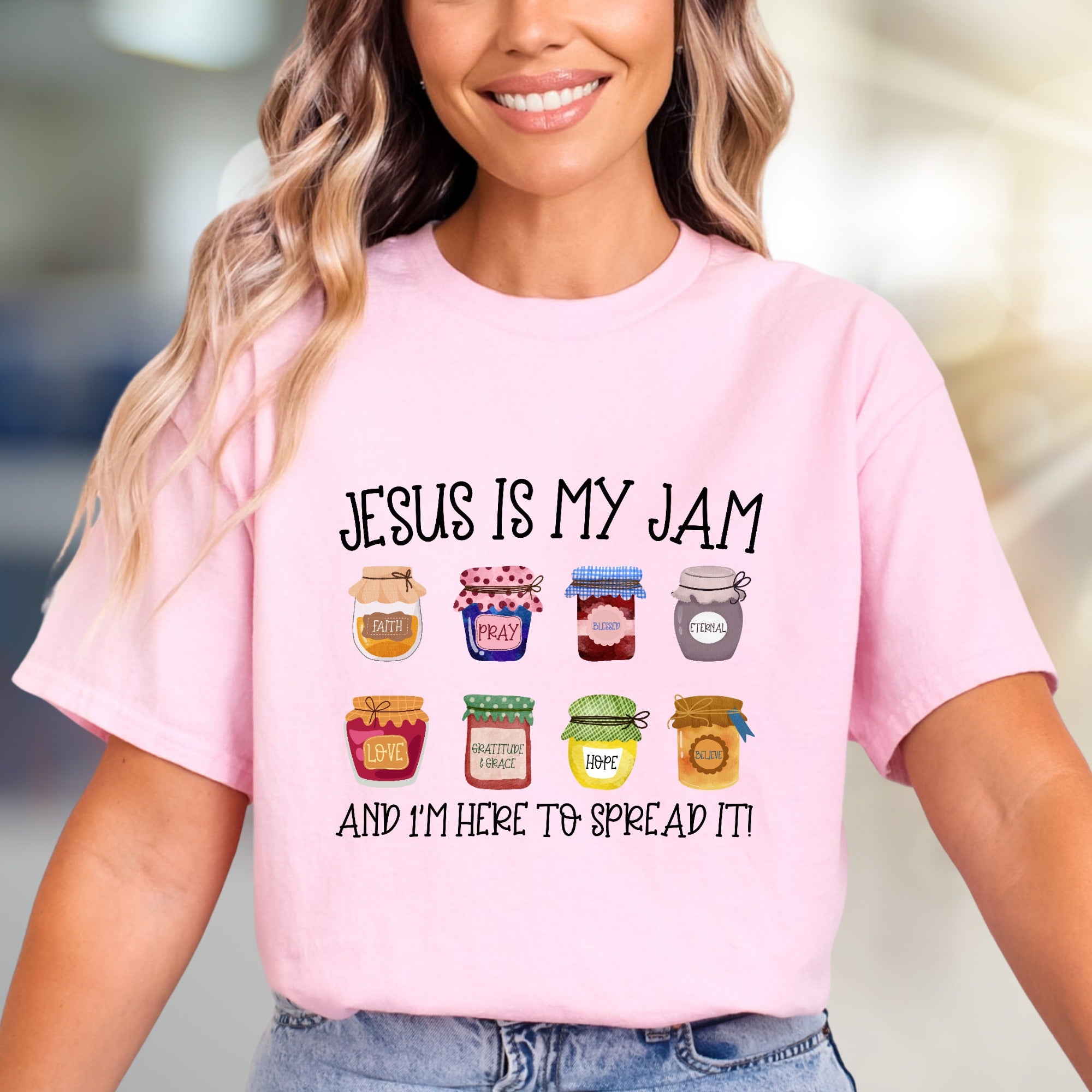 "Jesus Is My Jam" Christian Faith Graphic Tee, A Spiritual Statement for Believers