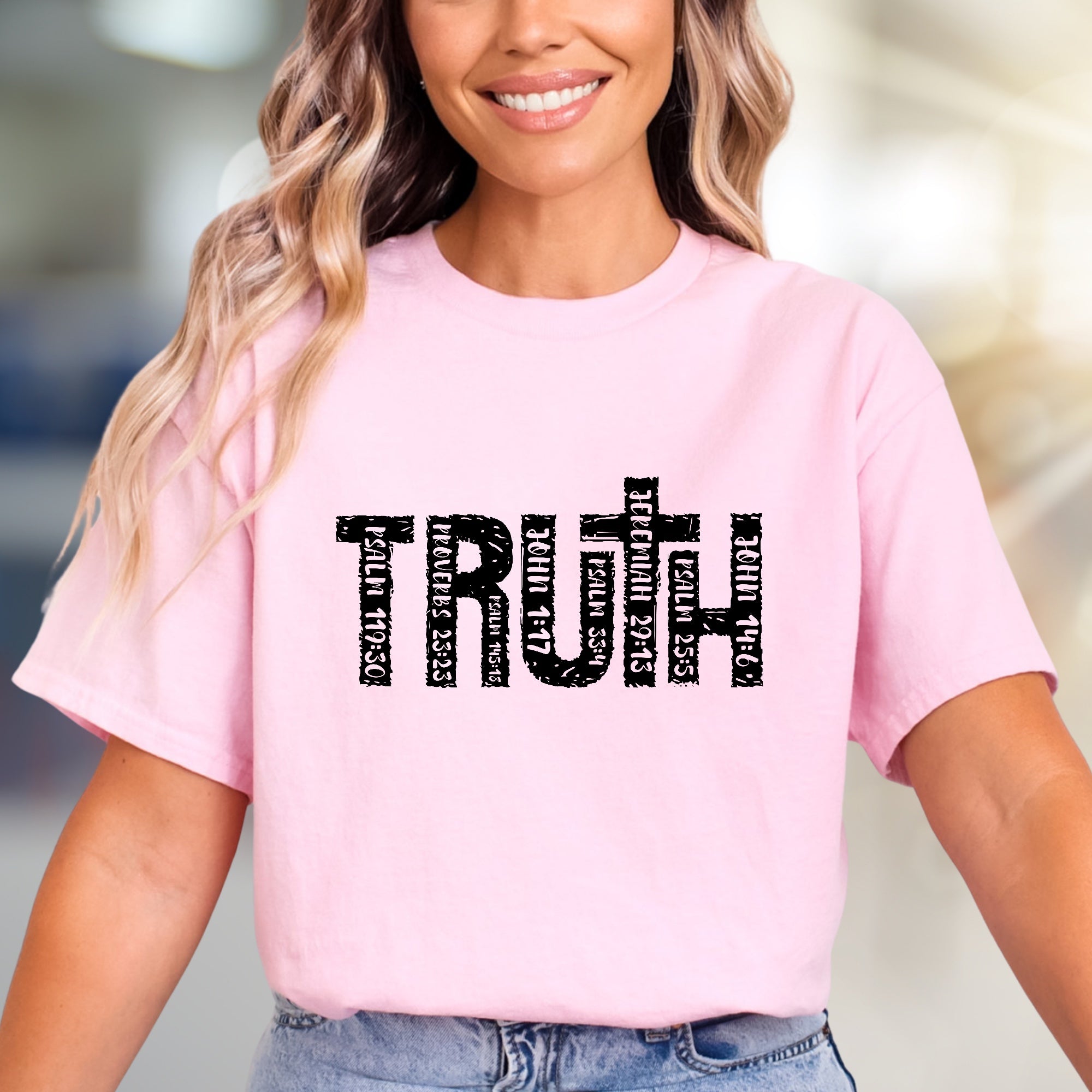 "TRUTH" Scripture Verse Graphic Tee, a Faith-Inspired Pick for Believers