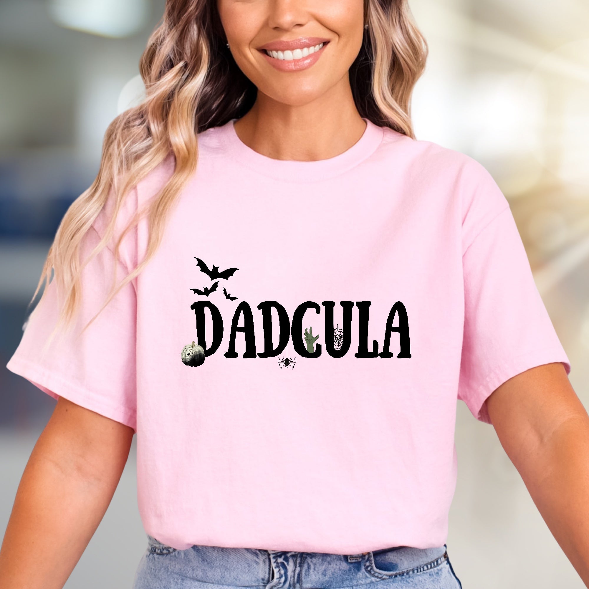 "Dadcula" Spooky Dad Graphic Tee, a Halloween Pick for Fun-Loving Fathers
