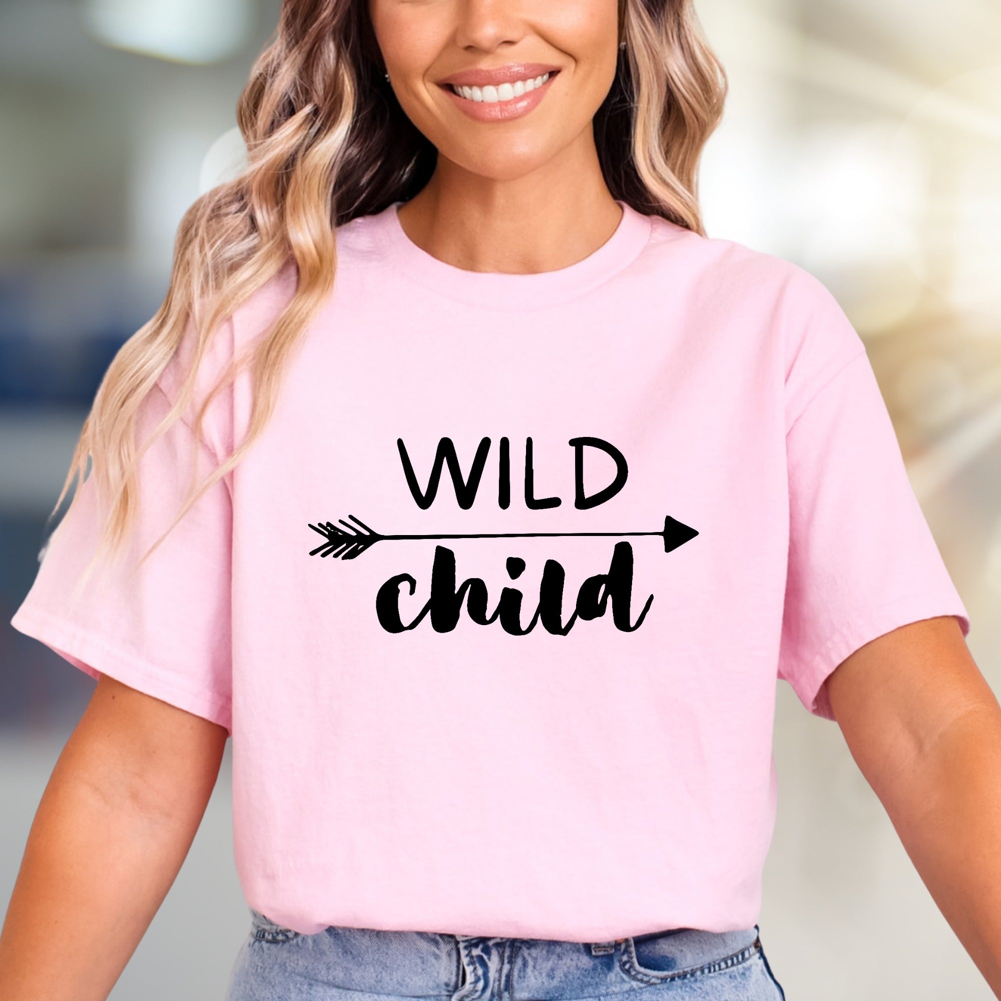 "Wild Child" Boho Arrow Graphic Tee, a Free-Spirited Pick for Adventurers