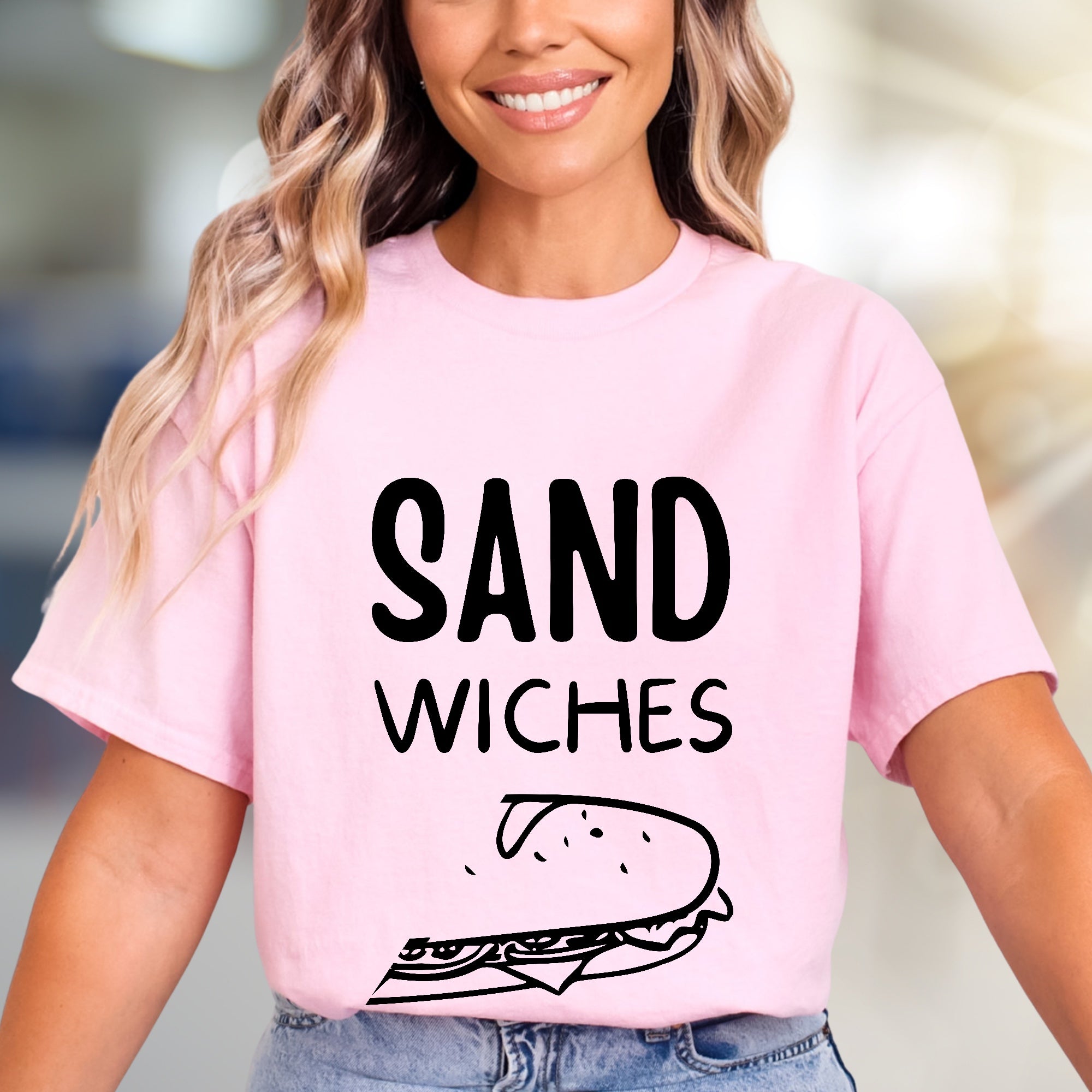 "SAND WICHES" Lunch Break Graphic Tee, a Foodie Pick for Casual Days