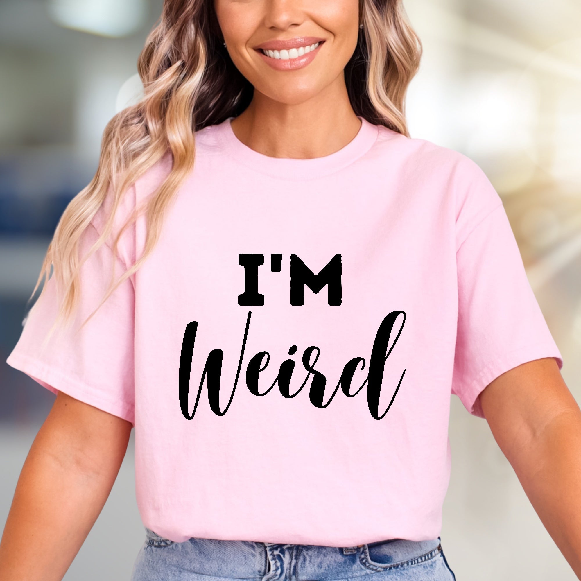 "I'm Weird" Bold Statement Graphic Tee, a Self-Expression Pick for Unique Souls