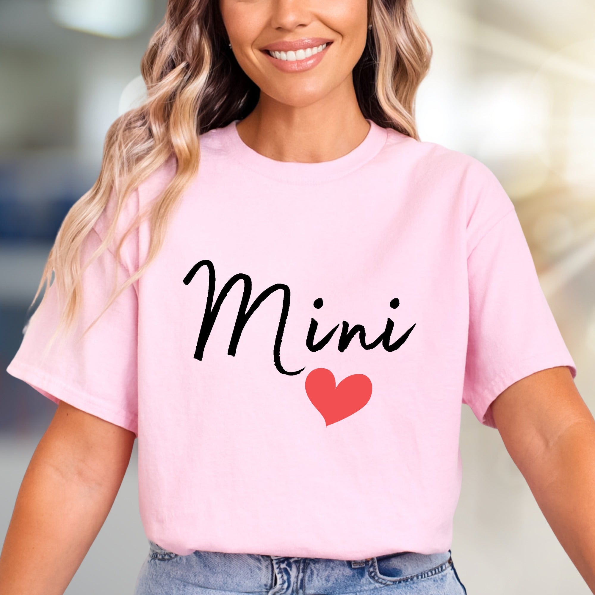 "Mini" Script Heart Graphic Tee, a Sweet Family Pick for Moms & Daughters