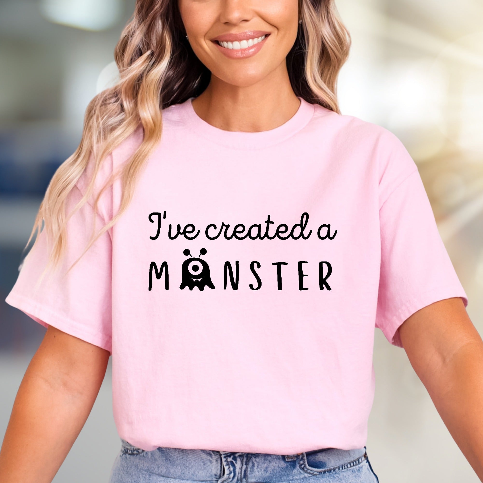 "I've Created a Monster" Whimsical Graphic Tee, a Playful Pick for Parents