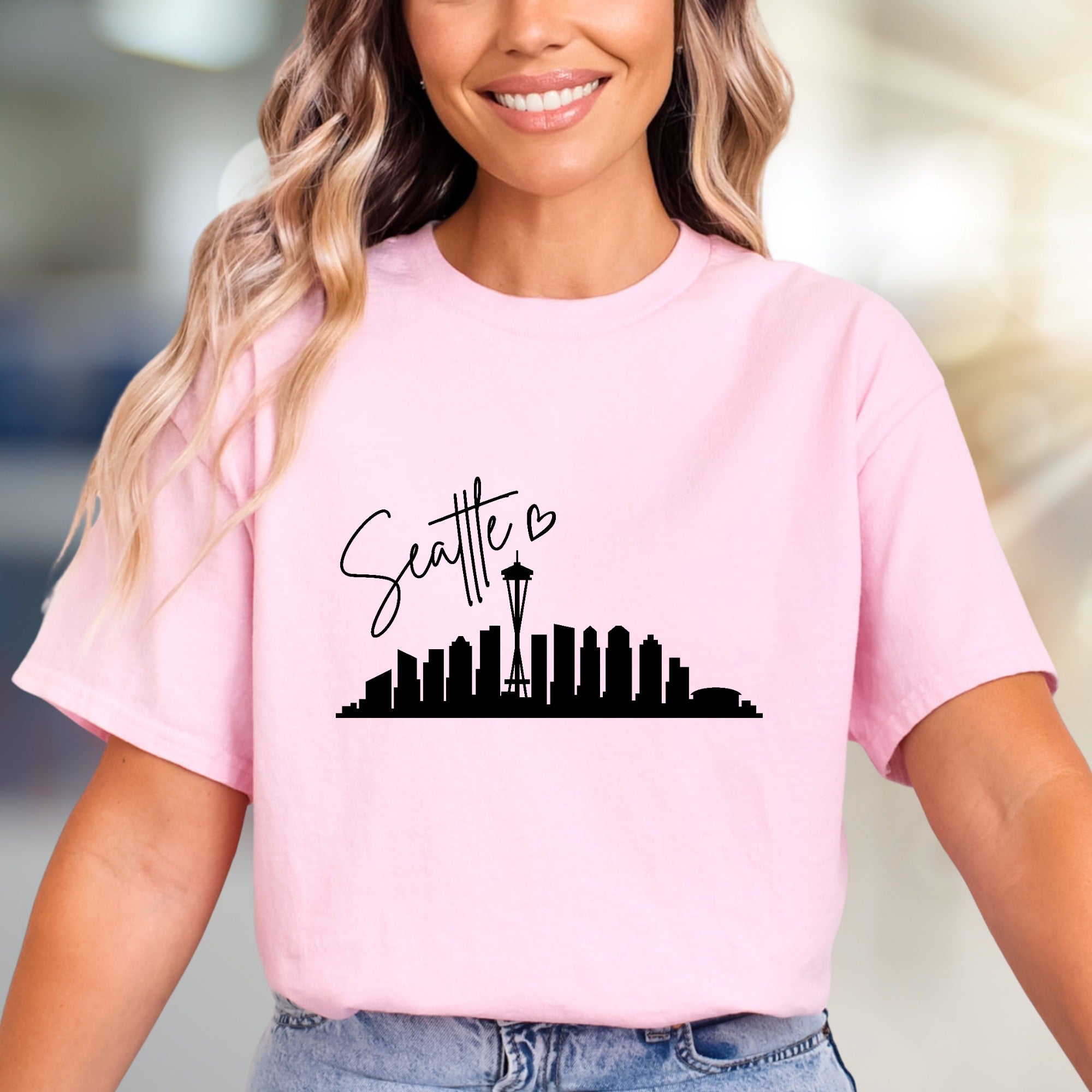 "Seattle" Skyline Graphic Tee, a PNW Style Pick for City Lovers