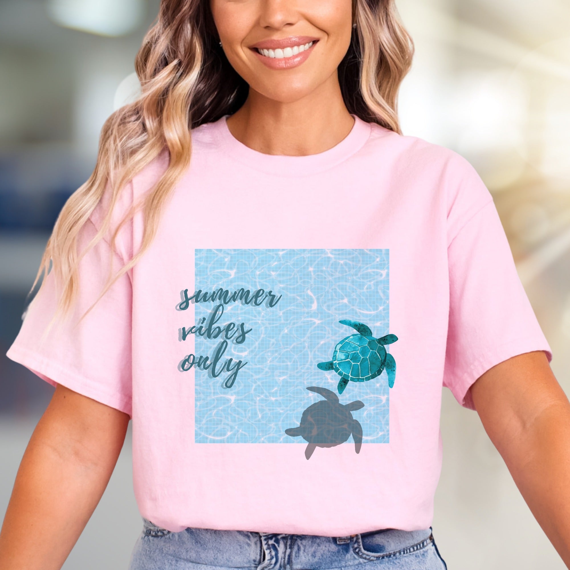 “Summer Vibes Only” Ocean Graphic Tee, a Coastal Pick for Beach Lovers