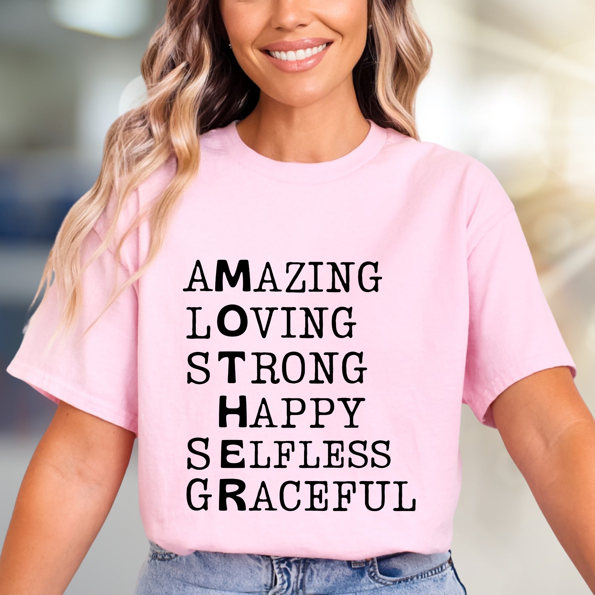 "MOTHER" Acronym Graphic Tee, a Heartfelt Pick for Everyday Wear