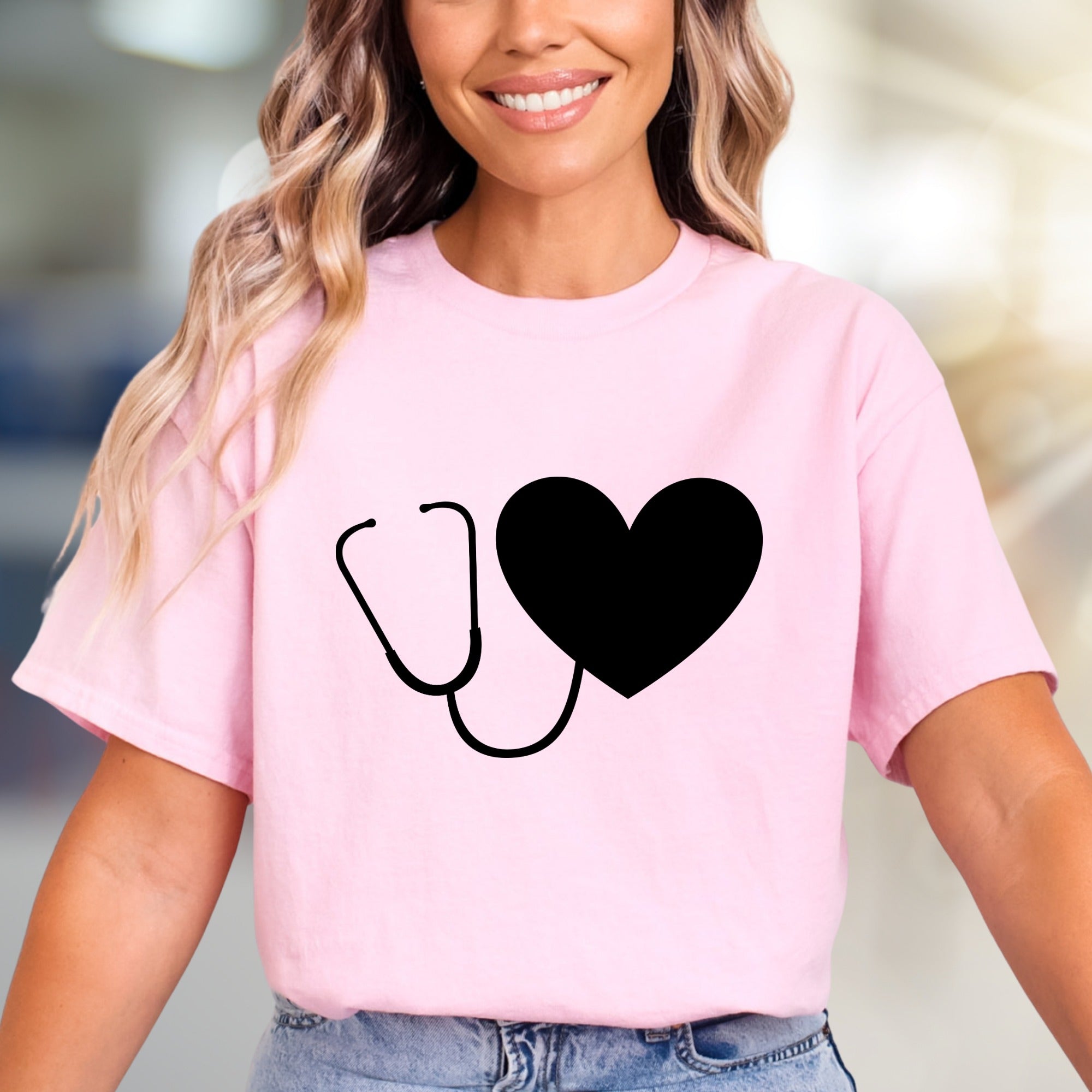 Heart Stethoscope | Medical Appreciation Graphic Tee, a Healthcare Hero Pick for Everyday Comfort
