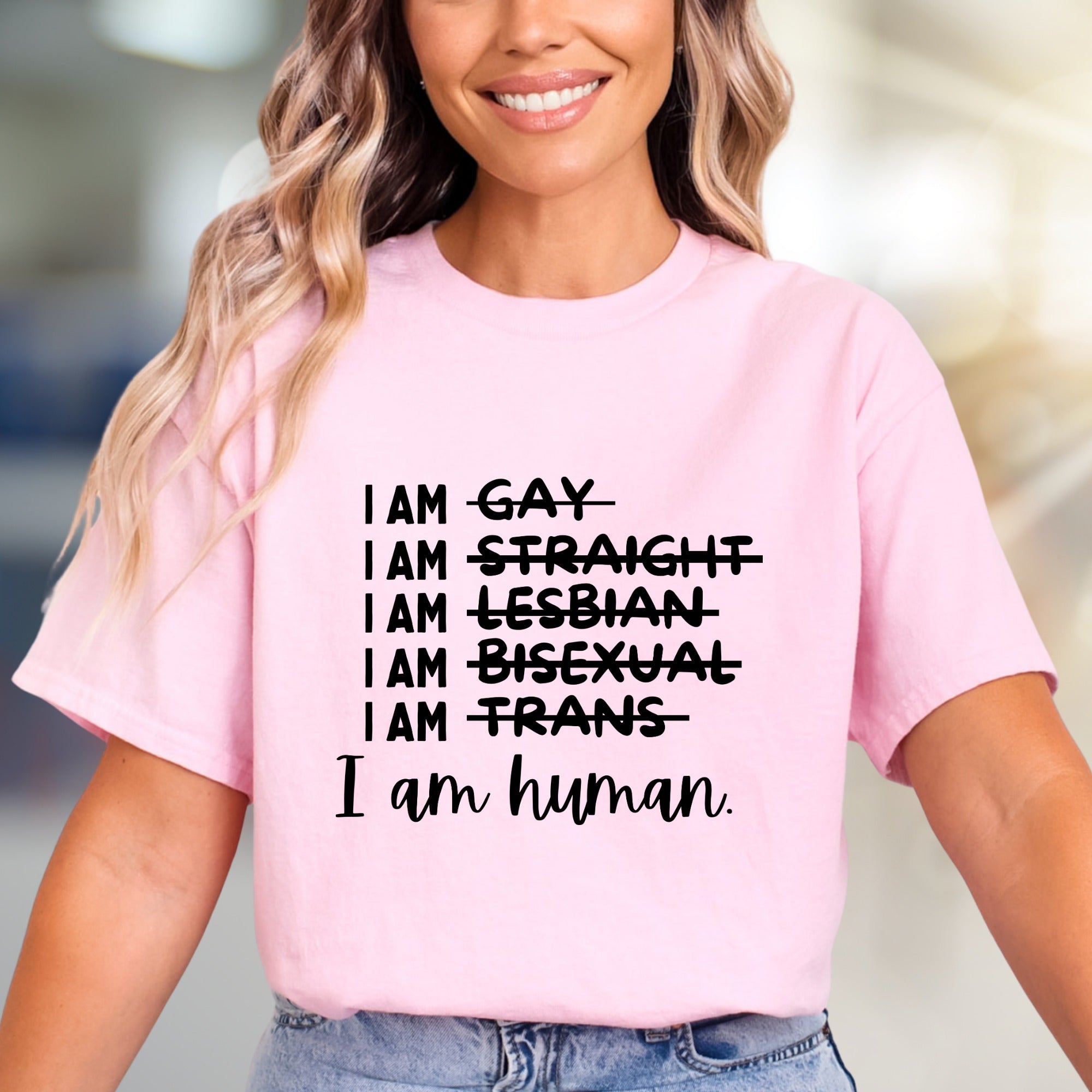 "I am human" Equality T-Shirt, A Statement Apparel for Advocates