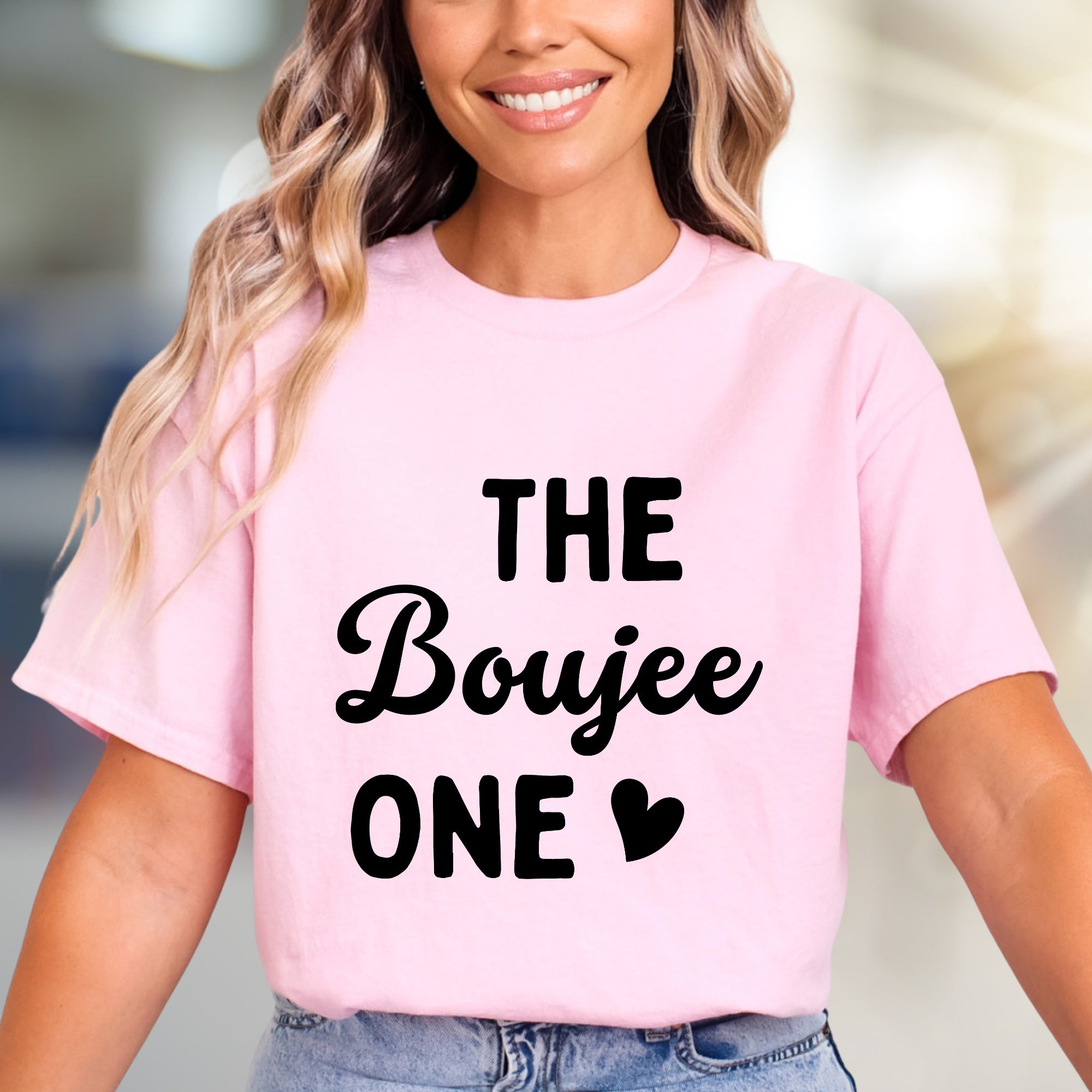 "THE Boujee ONE" Sassy Statement Graphic Tee, a Bold Pick for Modern Style