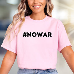 "#NOWAR" Activist Statement Graphic Tee, a Bold Pick for Advocates