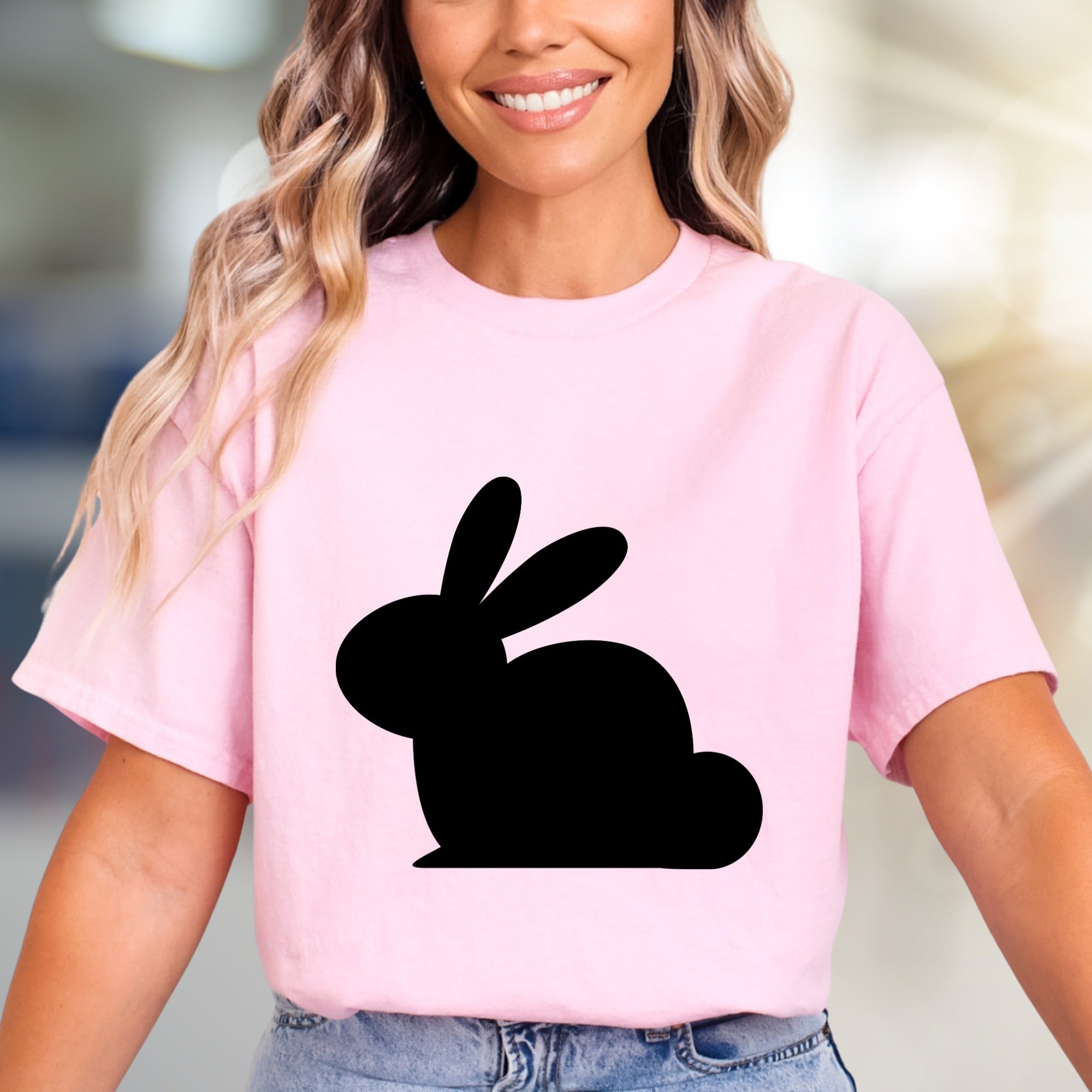 Minimalist Bunny Graphic Tee, a Cute Animal Lover Pick for Everyday Comfort