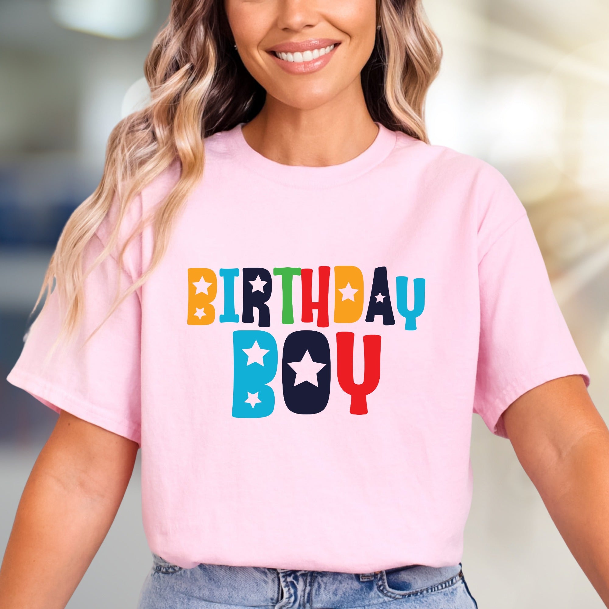 "BIRTHDAY BOY" Celebration Graphic Tee, a Fun Niche Pick for Party-Goers