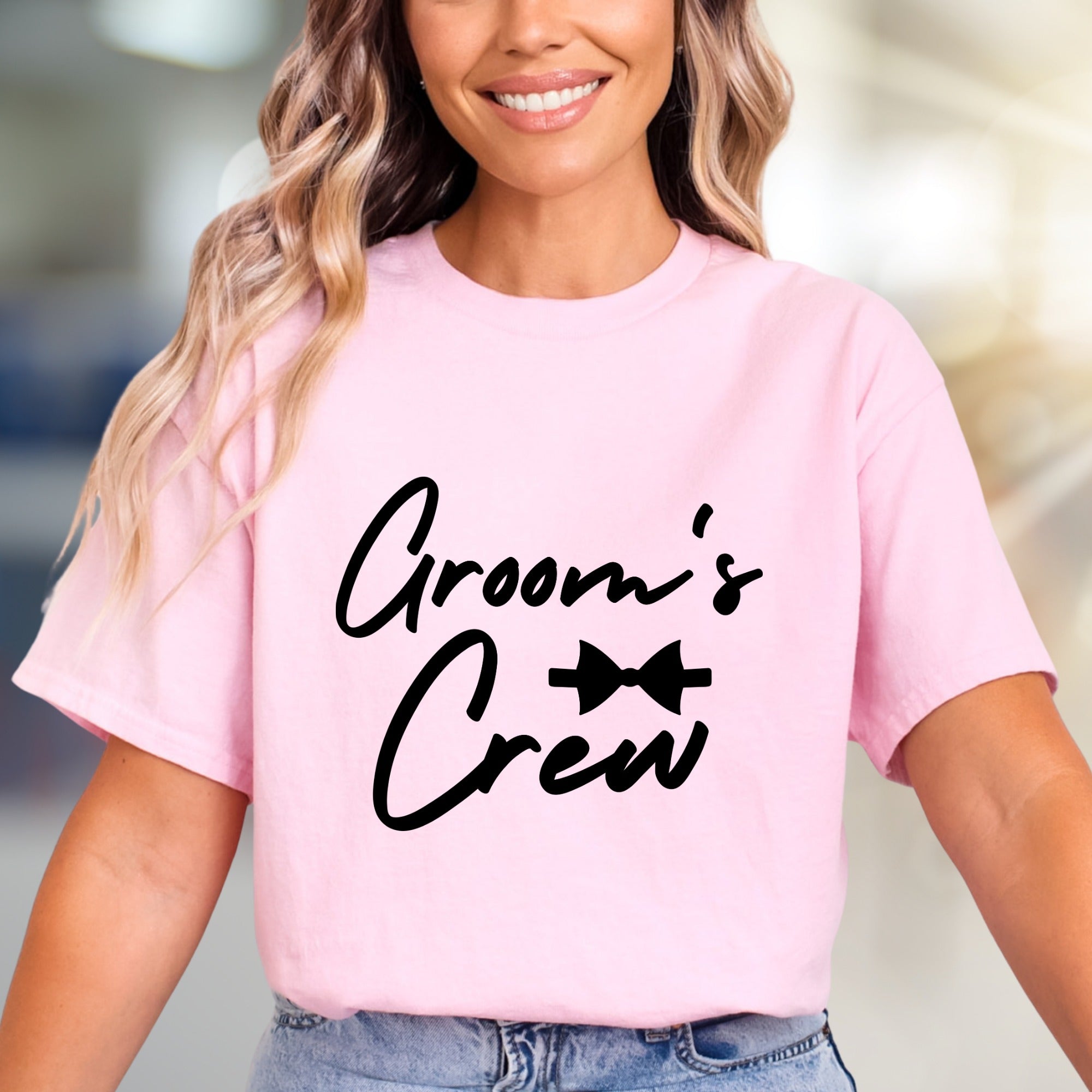 "Groom's Crew" Wedding Party Graphic Tee, a Bridal Party Pick for Celebration Bonds