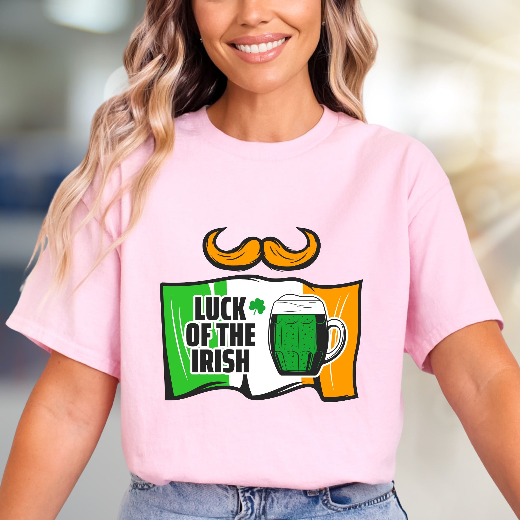 "Luck of the Irish" St. Patrick's Day Graphic Tee, a Festive Pick for Celebrants