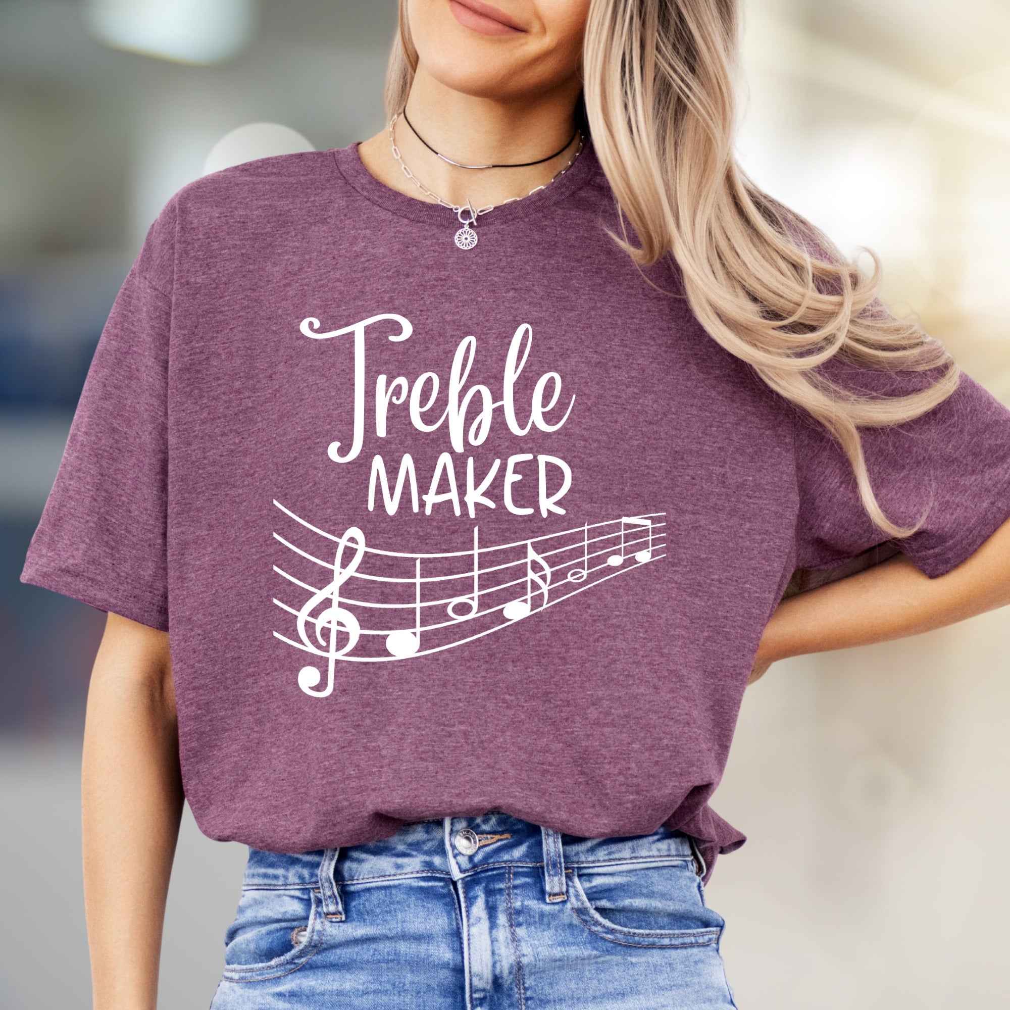 "Treble Maker" Music Staff Graphic Tee, a Playful Statement for Music Lovers