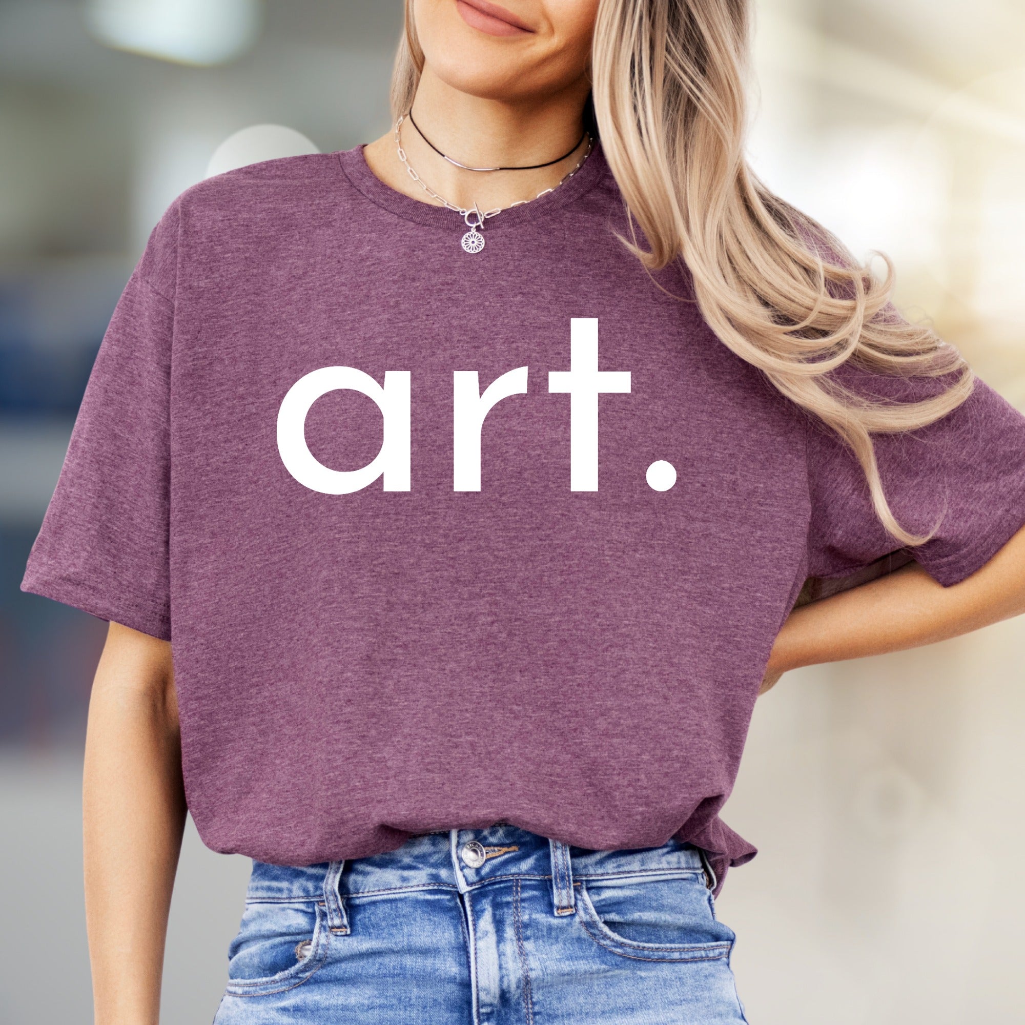"art." Minimalist Graphic Tee, a Creative Pick for Art Lovers