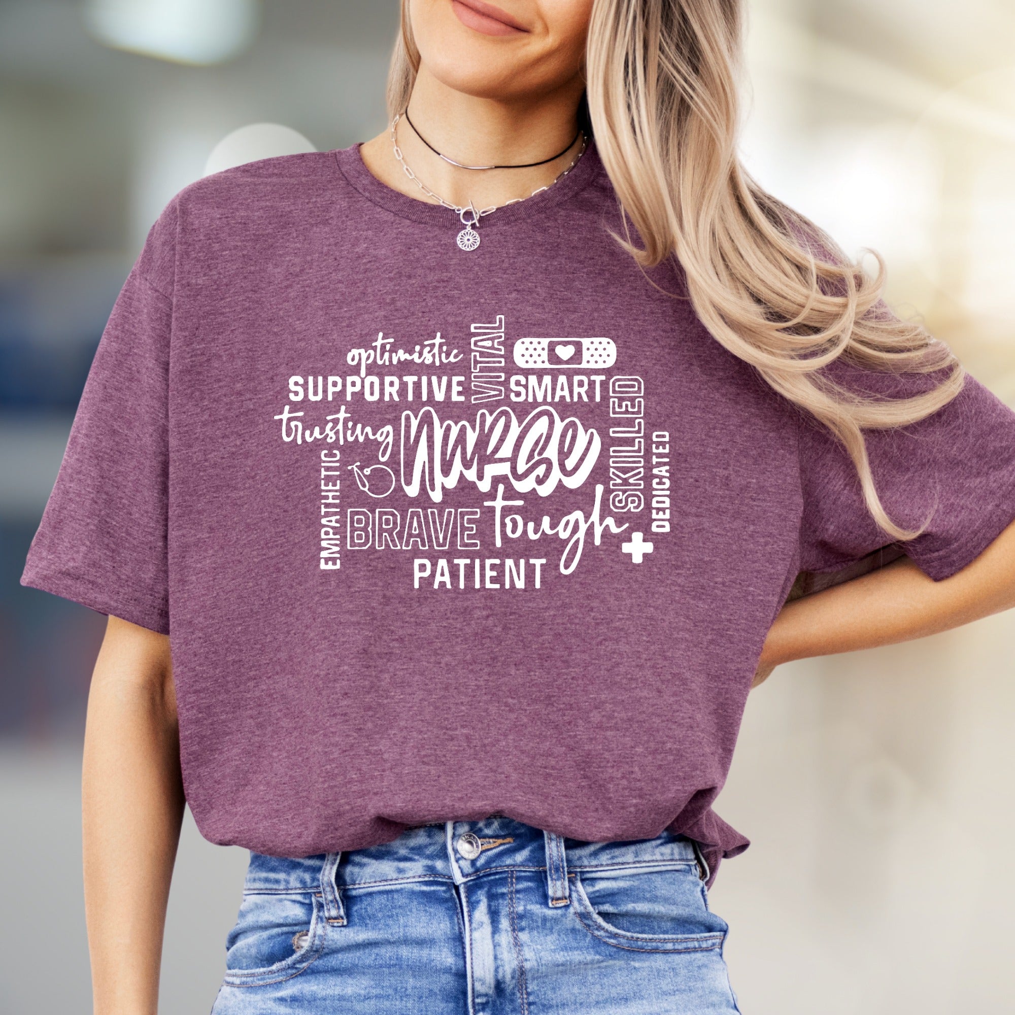 "Nurse" Word Cloud Graphic Tee, a Heartfelt Gift for Healthcare Heroes