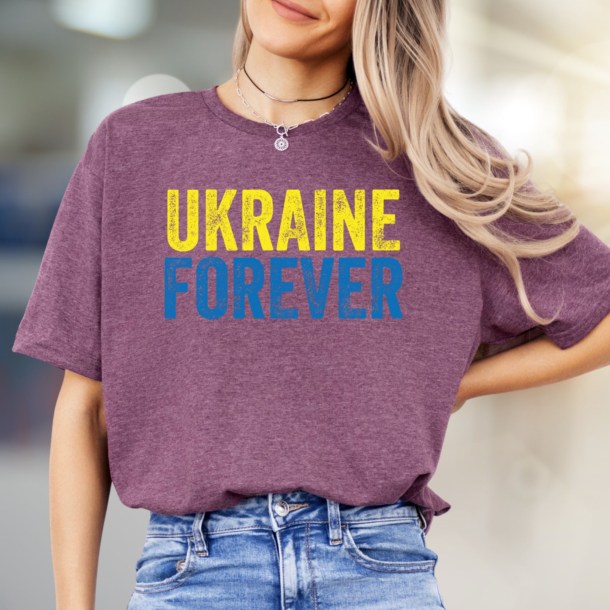 "Ukraine Forever" Patriotic Graphic Tee, a Statement Pick for Supporters