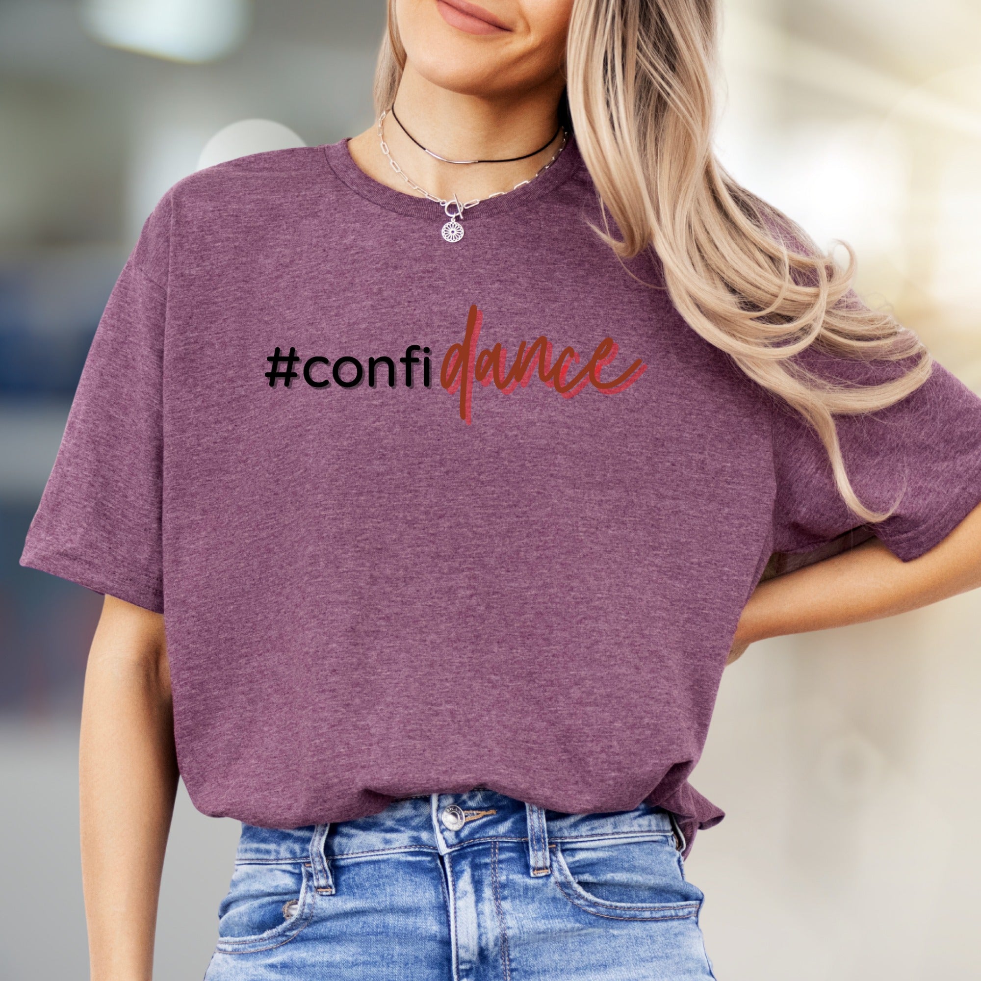 "#confidance" Empowering Graphic Tee, a Bold Statement for Dancers