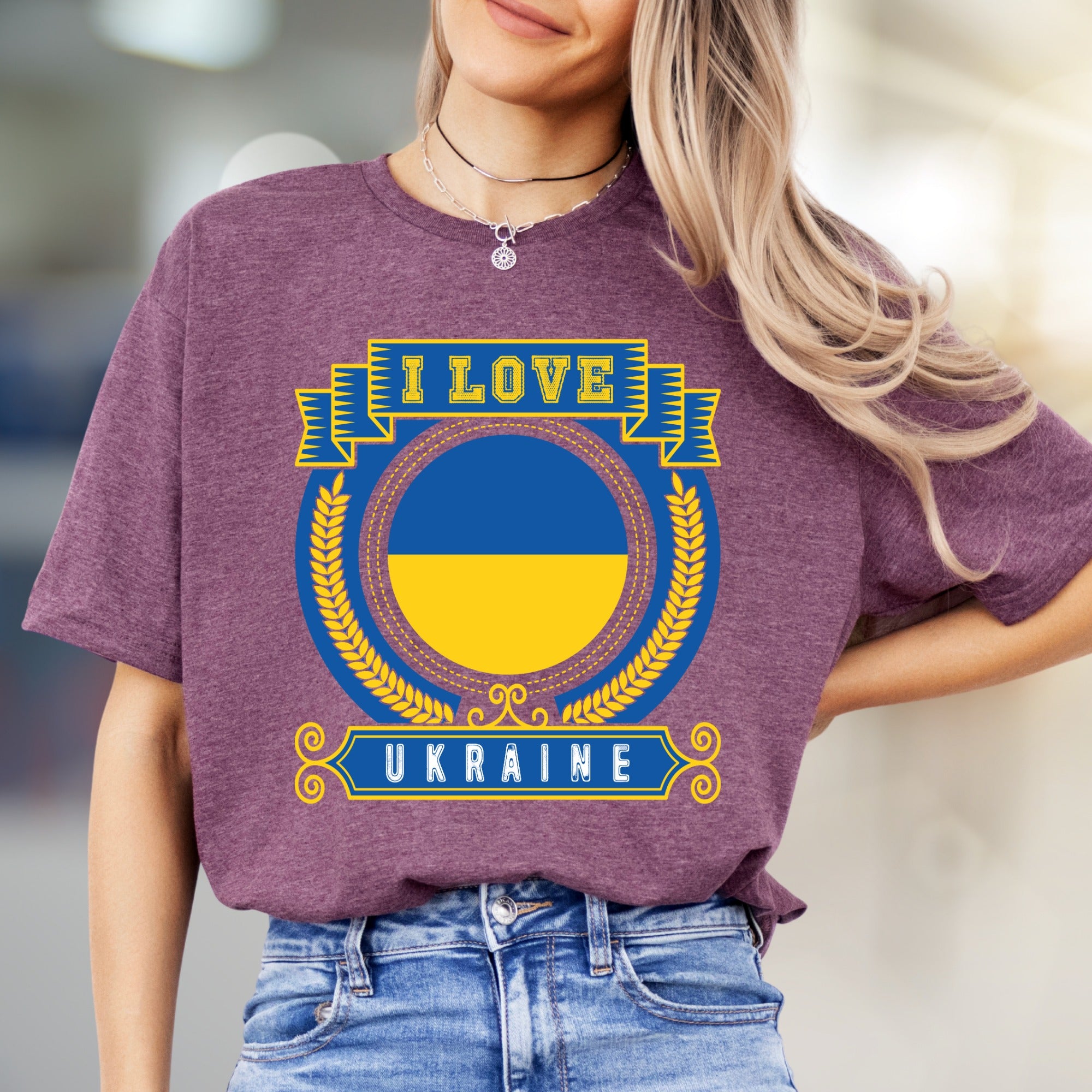 "I Love Ukraine" Patriot Flag Graphic Tee, a Heritage Pick for Supporters