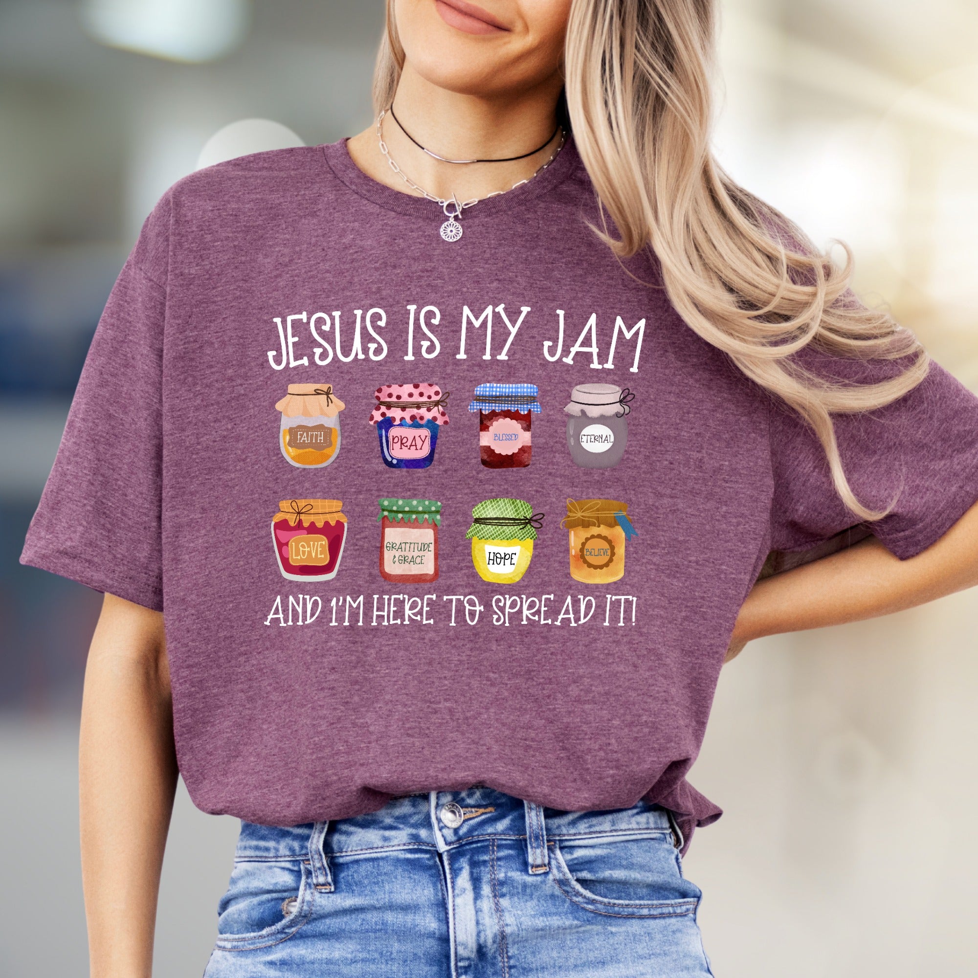 "Jesus Is My Jam" Christian Faith Graphic Tee, A Spiritual Statement for Believers