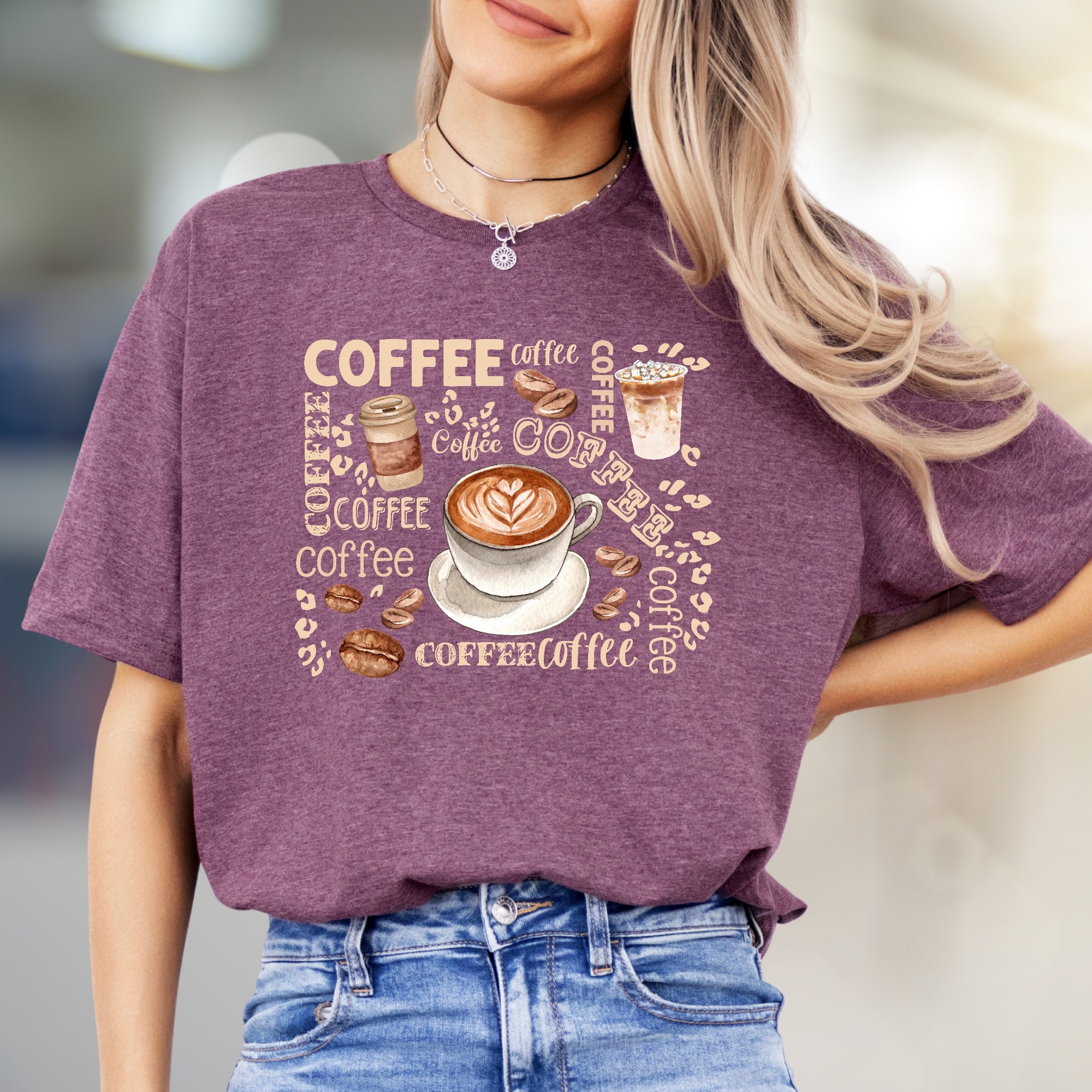 "COFFEE" Café Aesthetic Graphic Tee, a Barista-Core Pick for Coffee Lovers